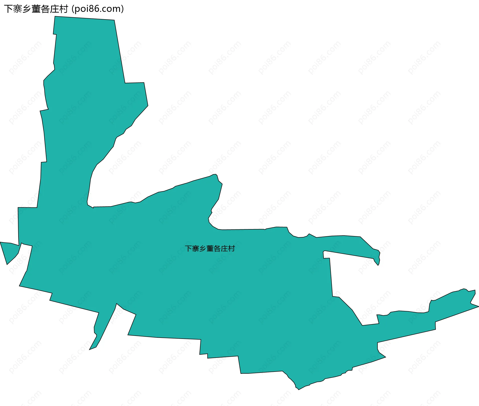 下寨乡董各庄村边界地图