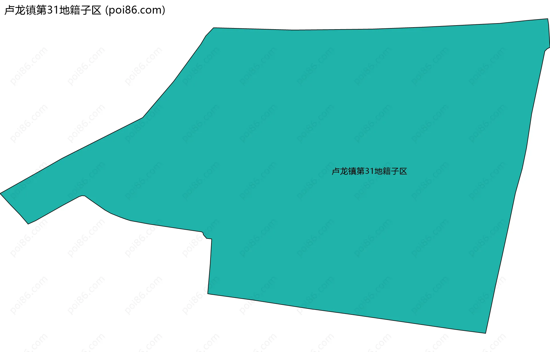 卢龙镇第31地籍子区边界地图