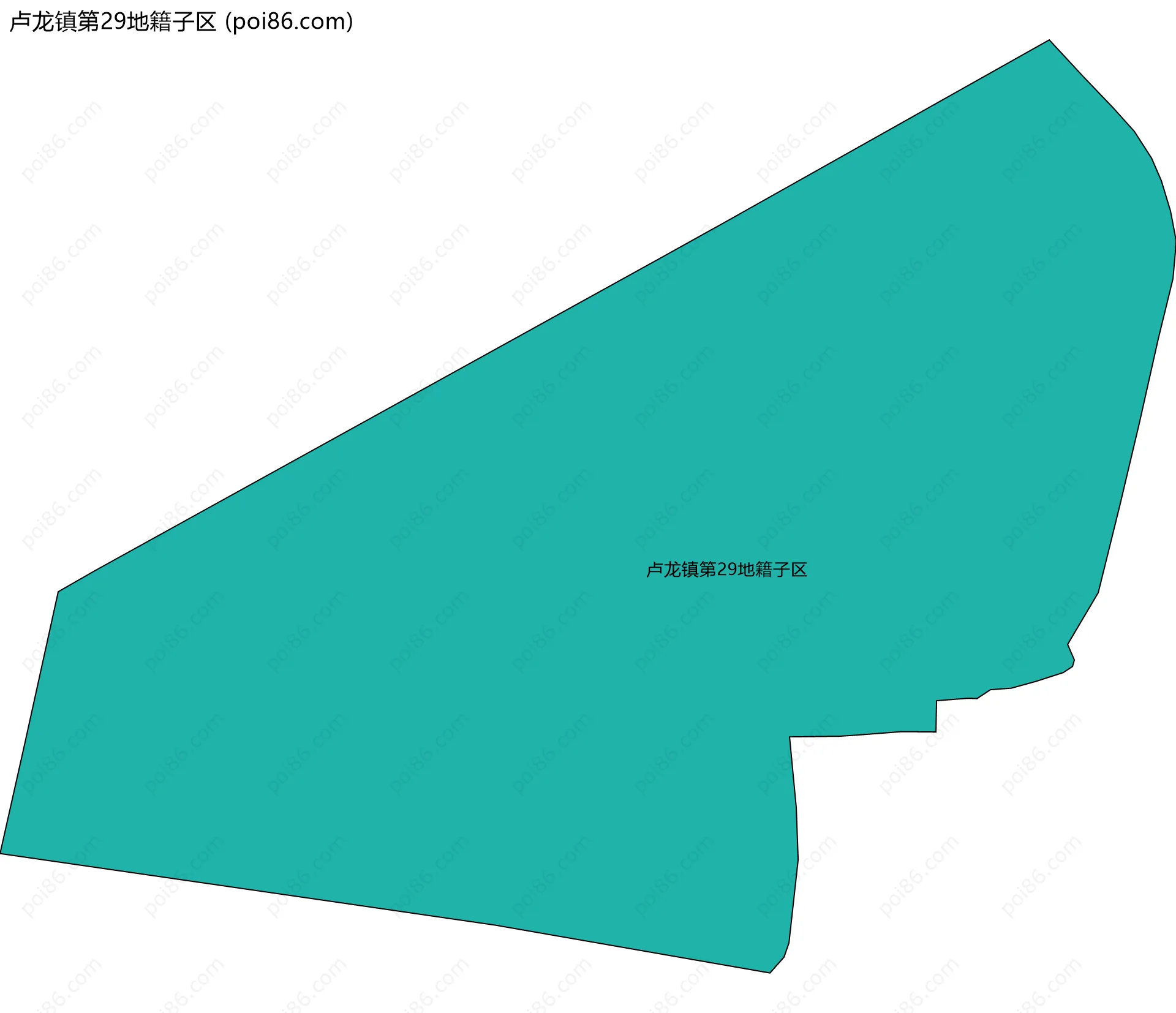 卢龙镇第29地籍子区边界地图