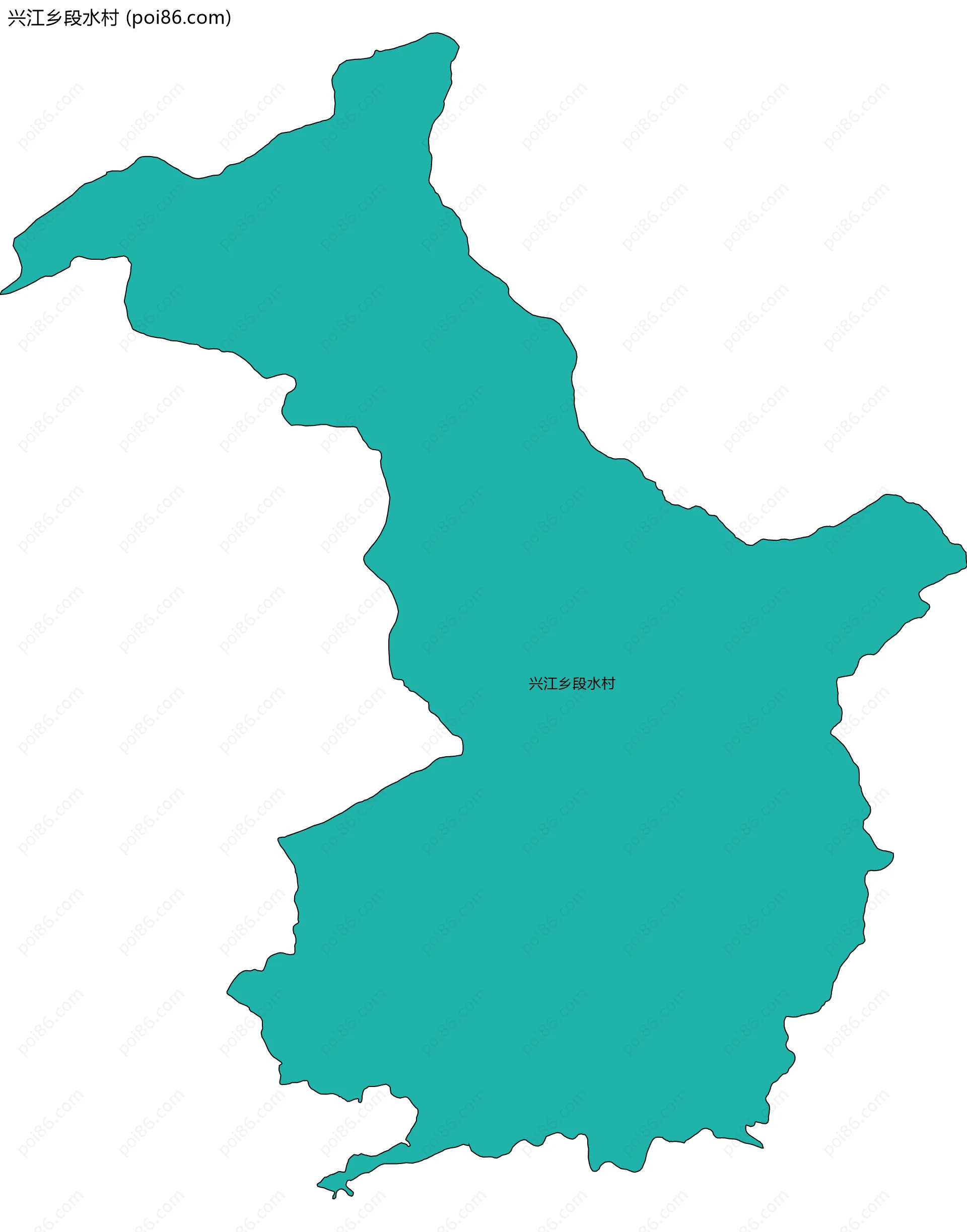 兴江乡段水村边界地图