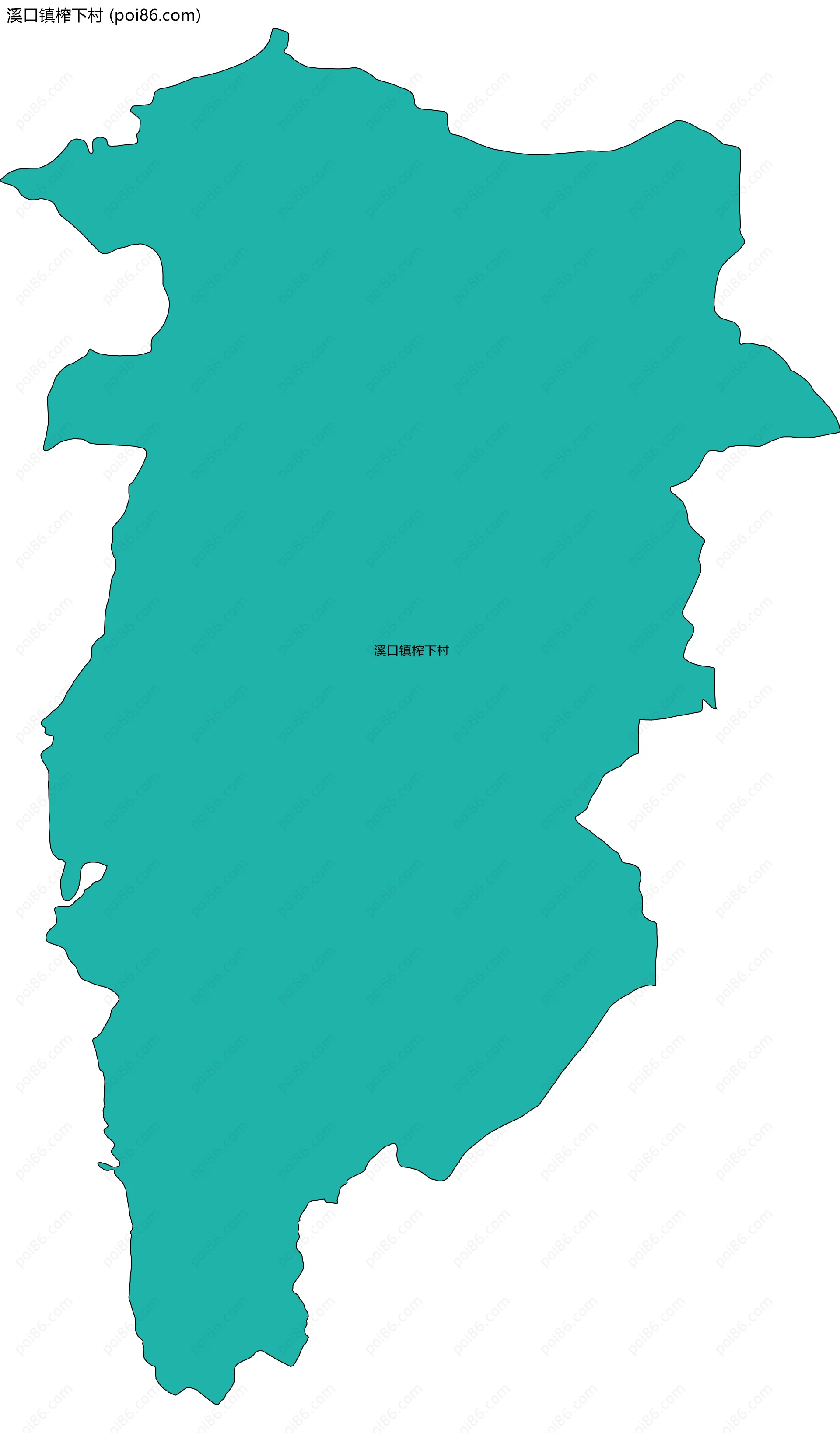 溪口镇榨下村边界地图