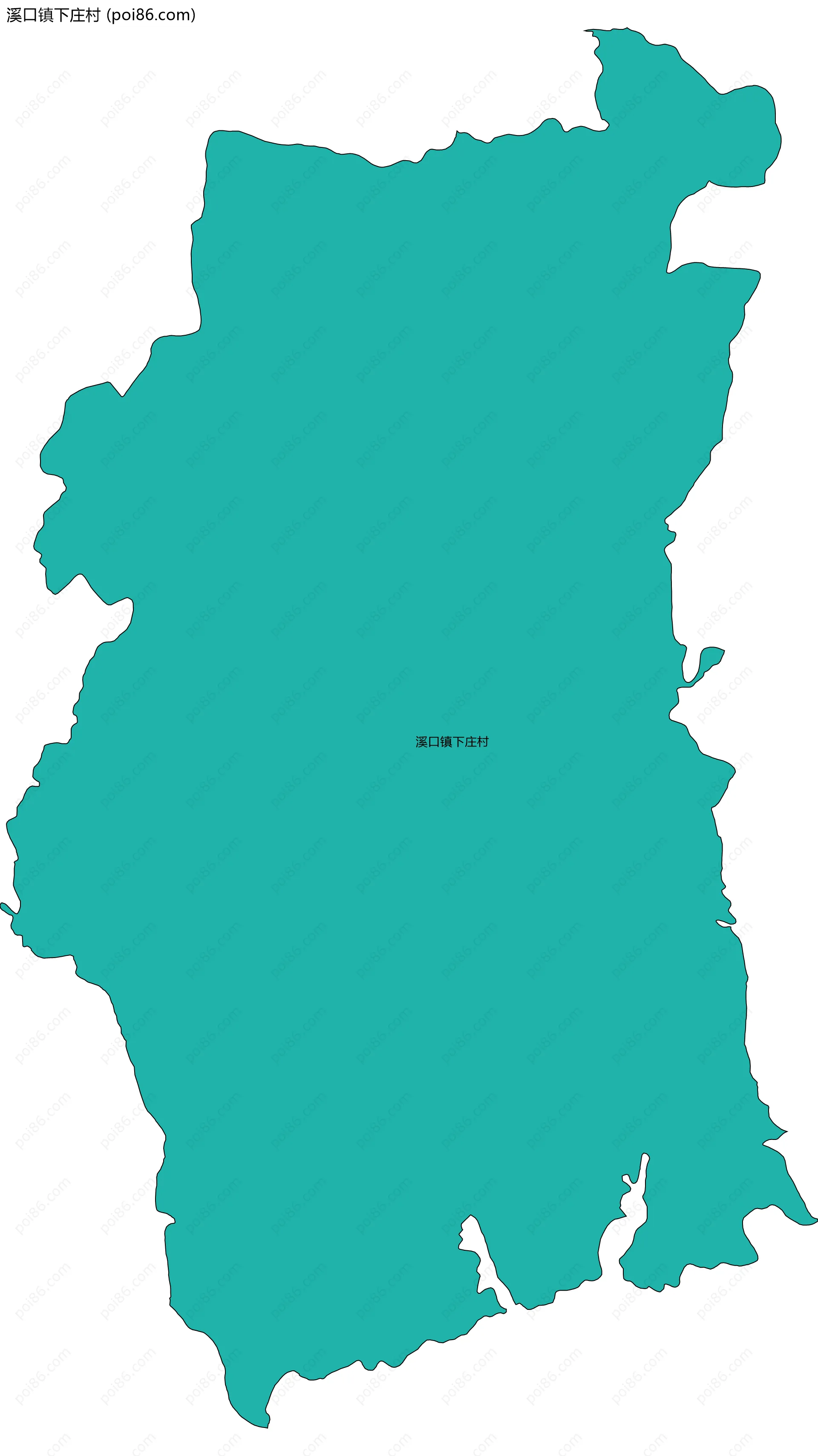 溪口镇下庄村边界地图