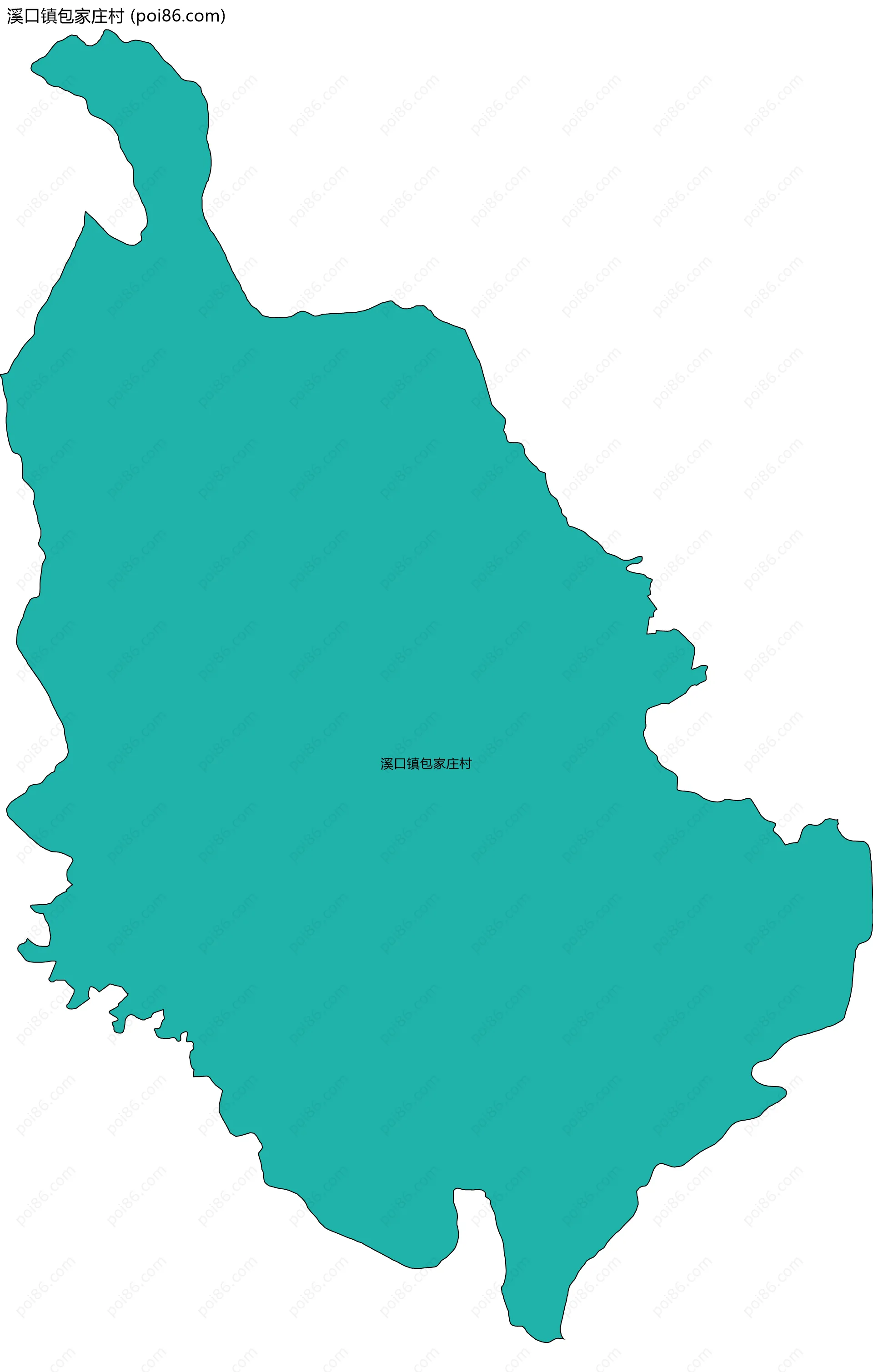 溪口镇包家庄村边界地图