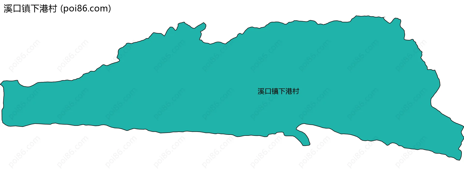 溪口镇下港村边界地图