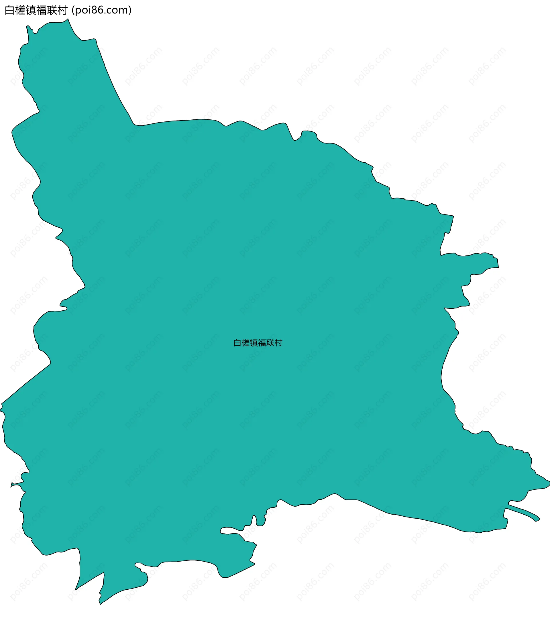 白槎镇福联村边界地图