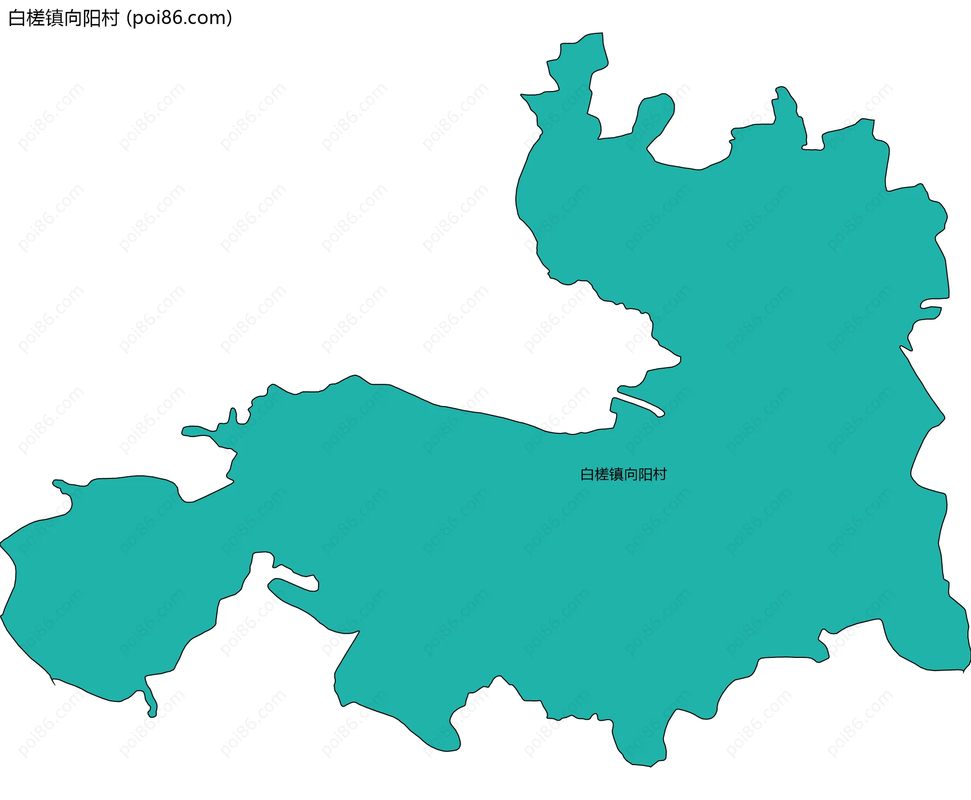 白槎镇向阳村边界地图