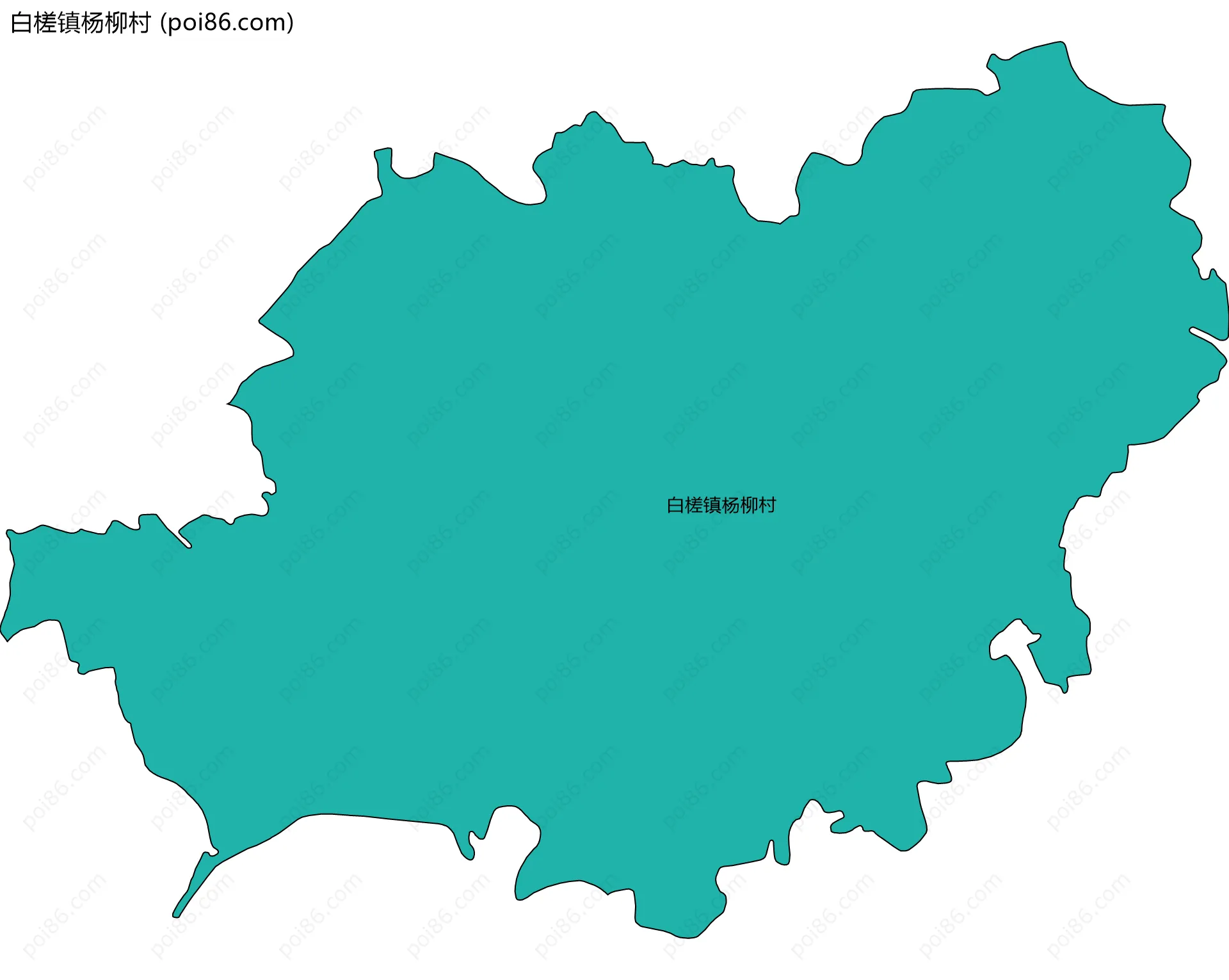 白槎镇杨柳村边界地图