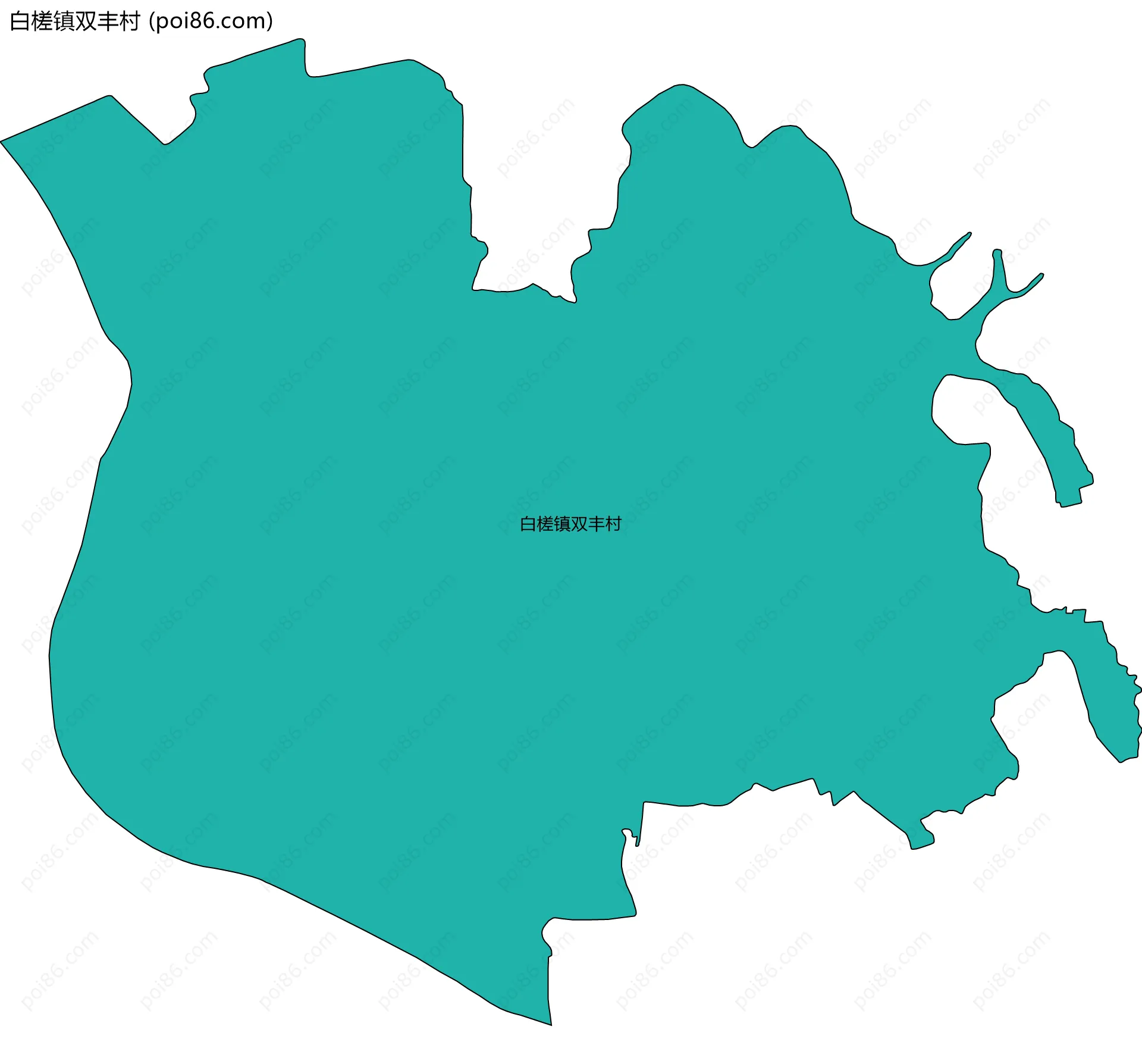 白槎镇双丰村边界地图