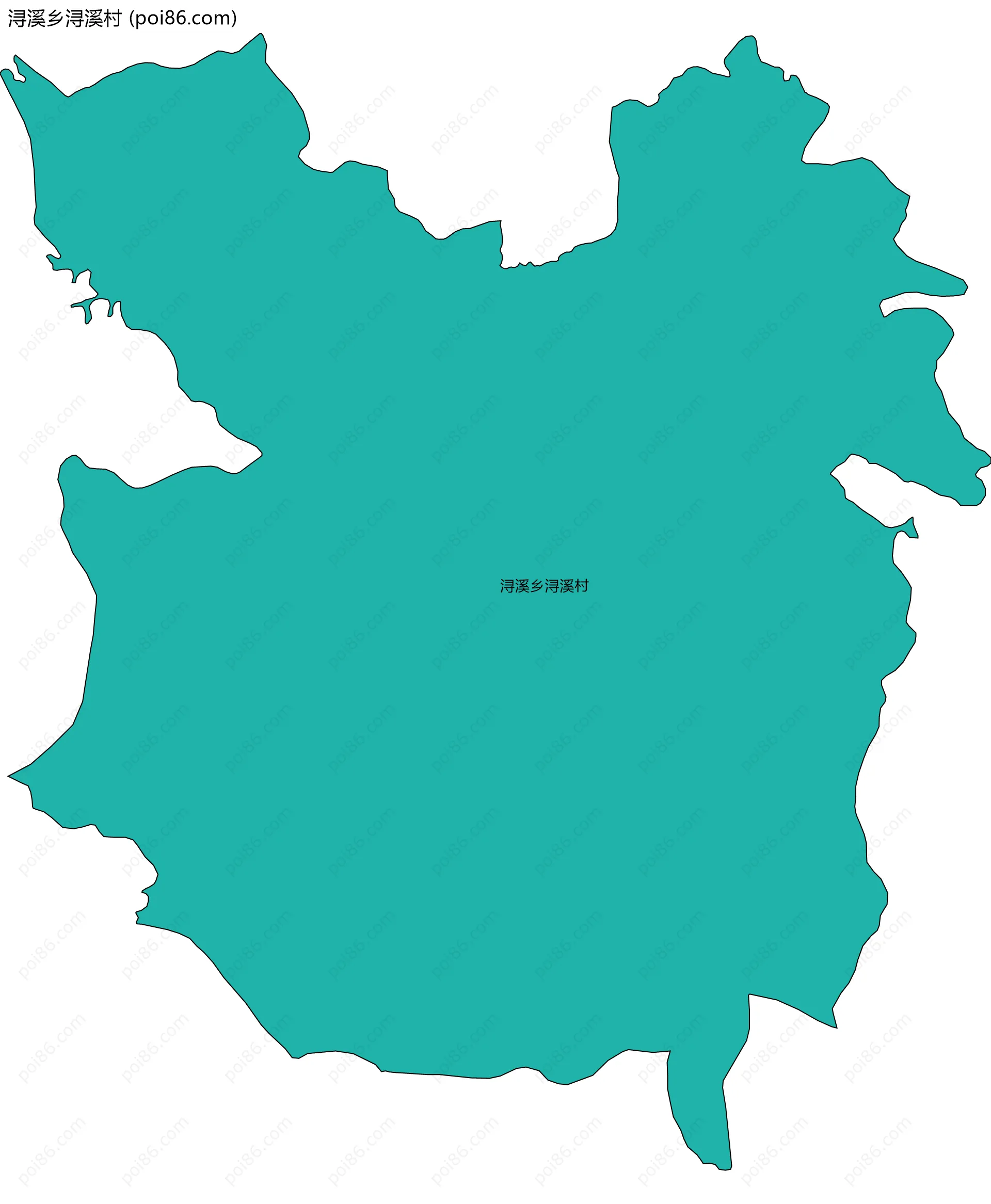 浔溪乡浔溪村边界地图