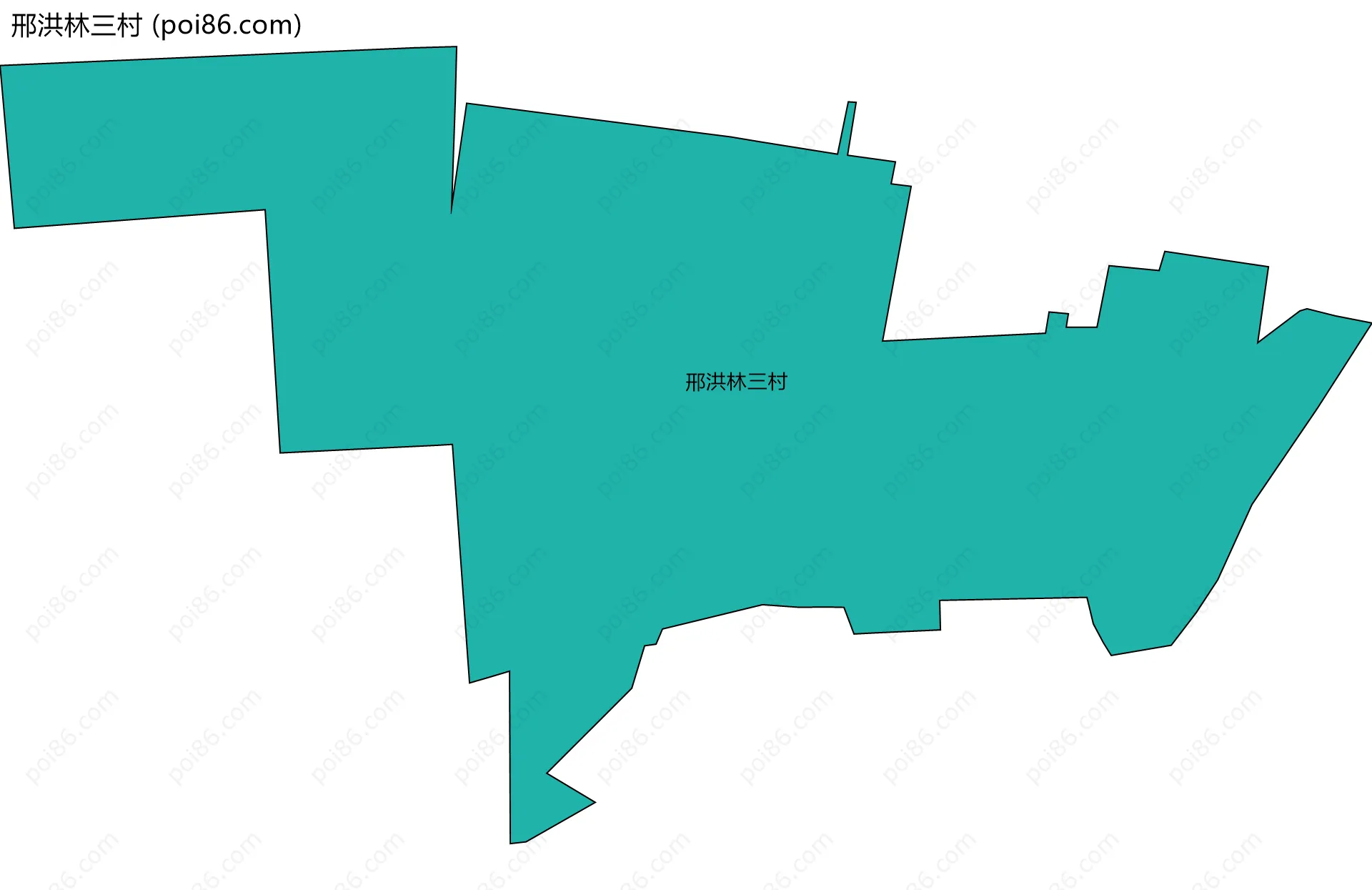 邢洪林三村边界地图