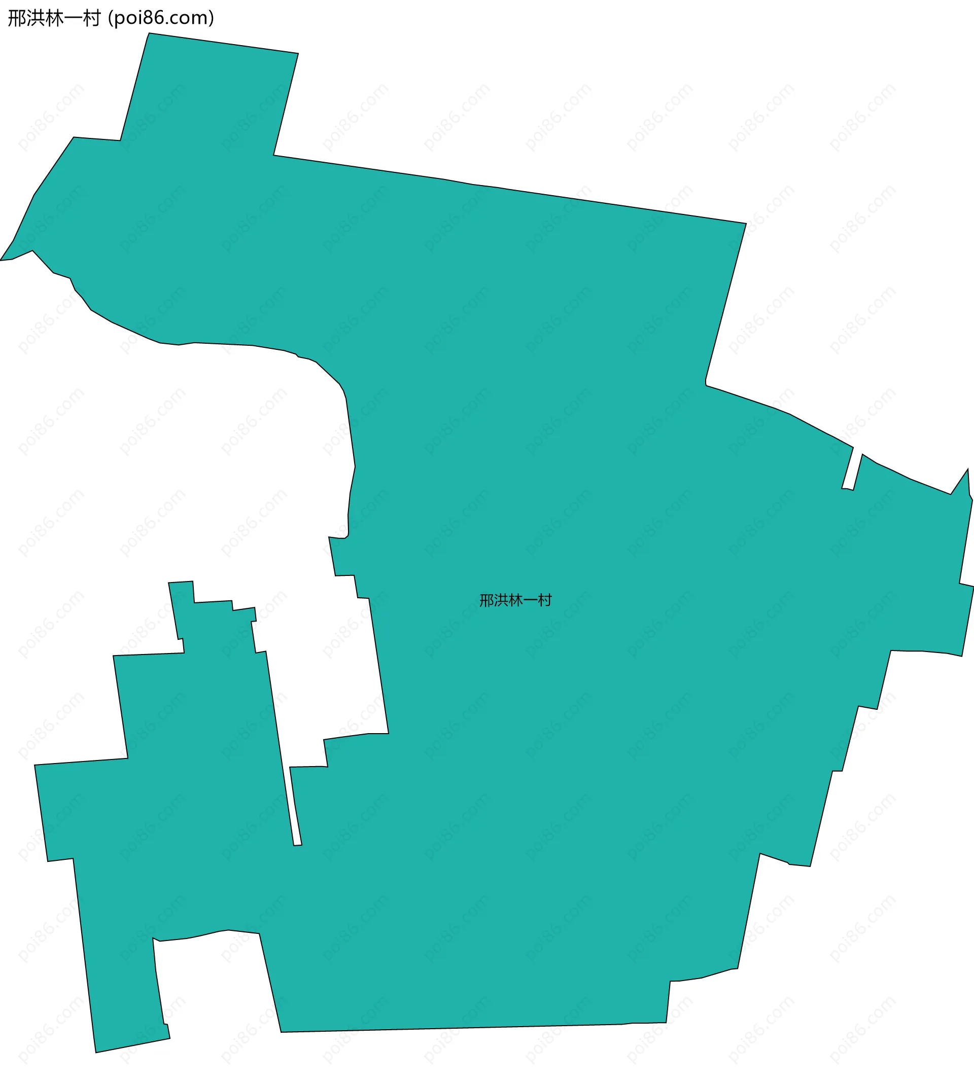 邢洪林一村边界地图
