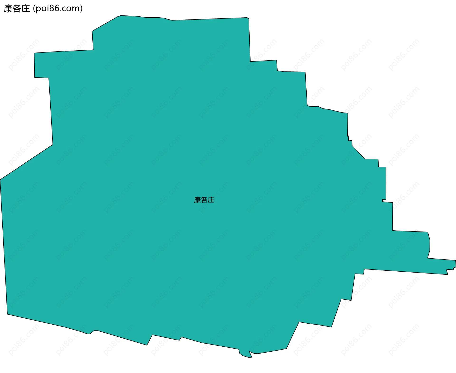 康各庄边界地图