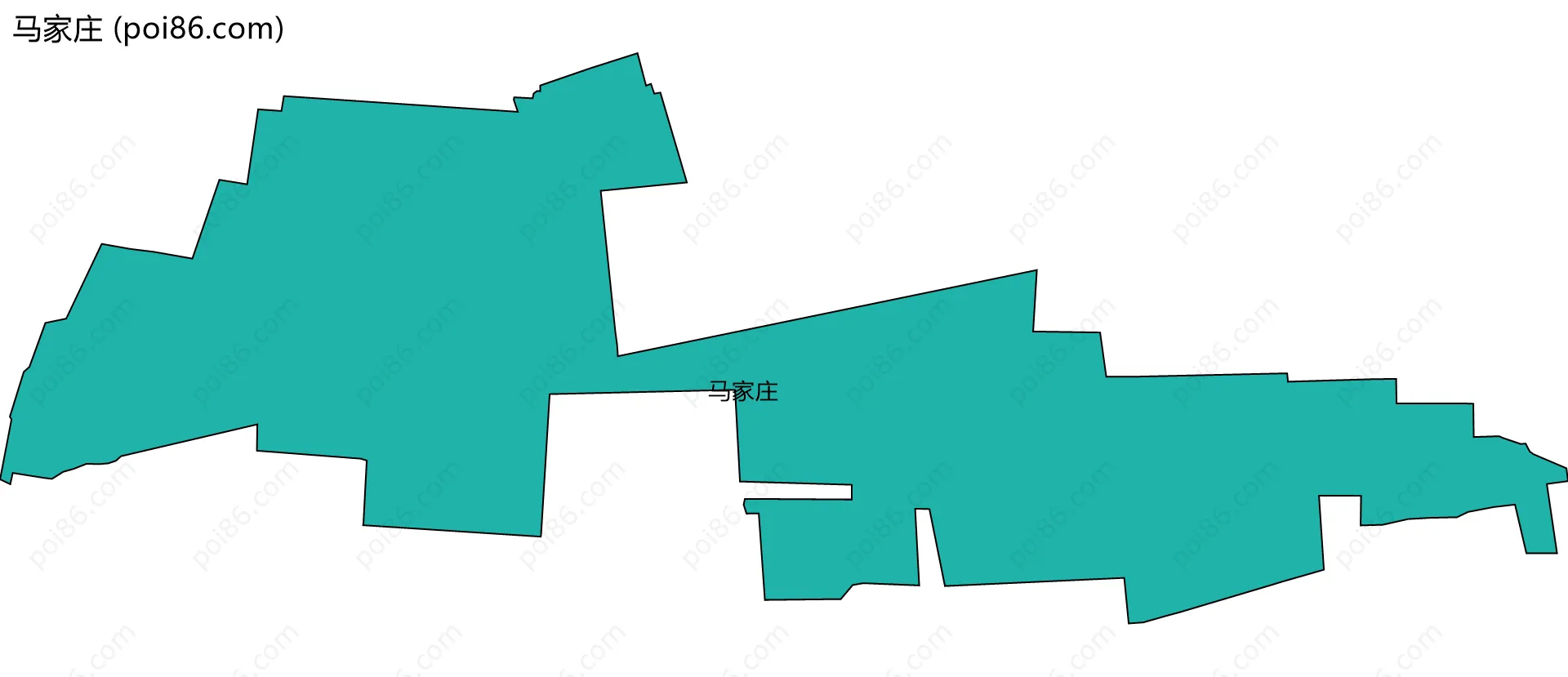 马家庄边界地图