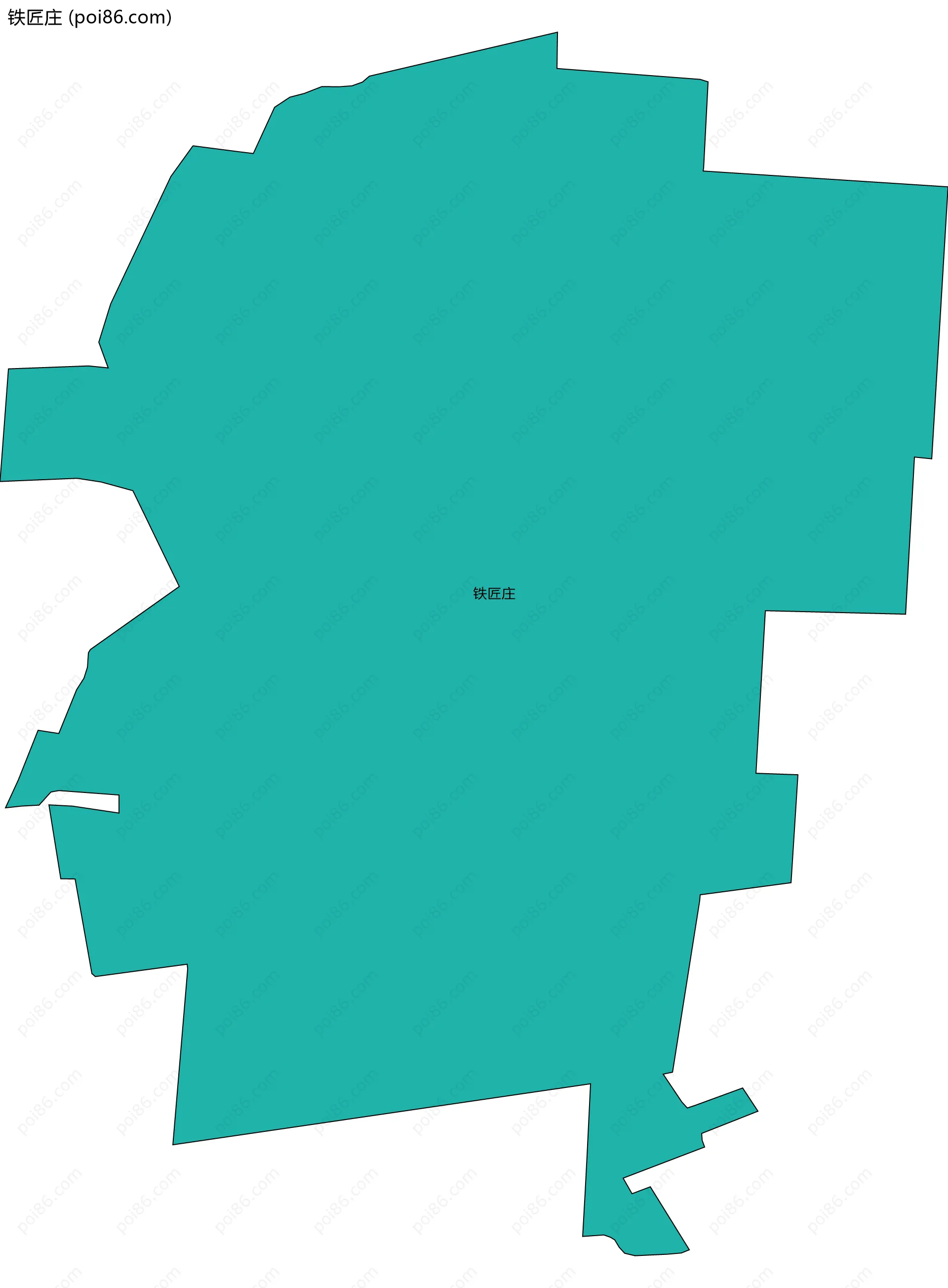 铁匠庄边界地图