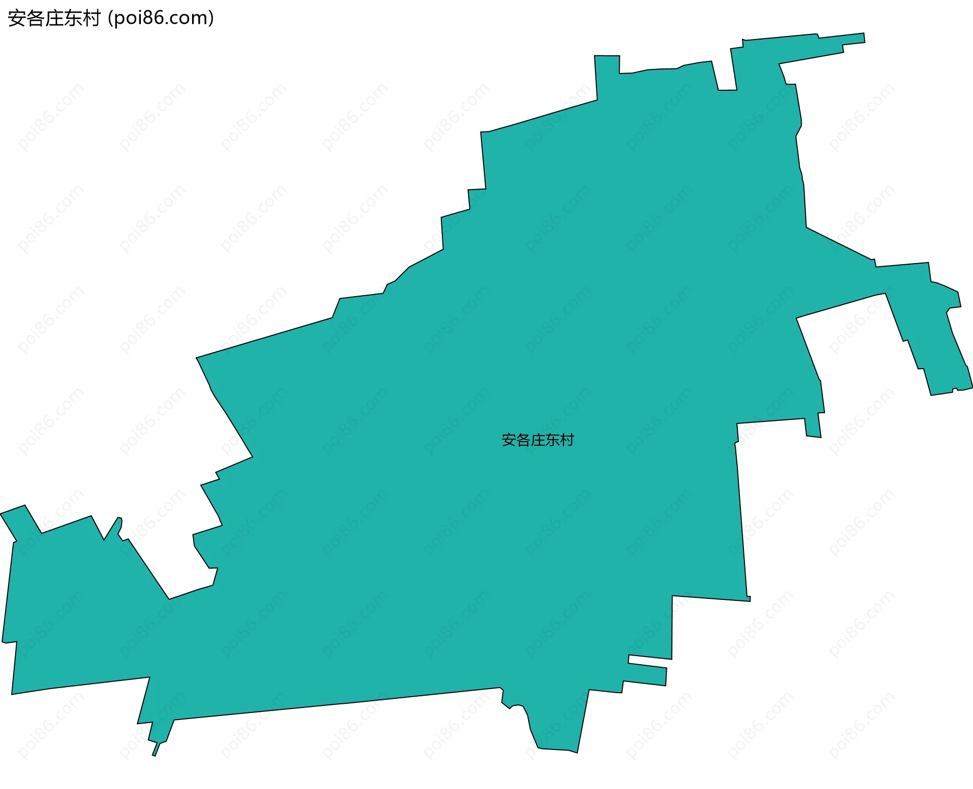 安各庄东村边界地图