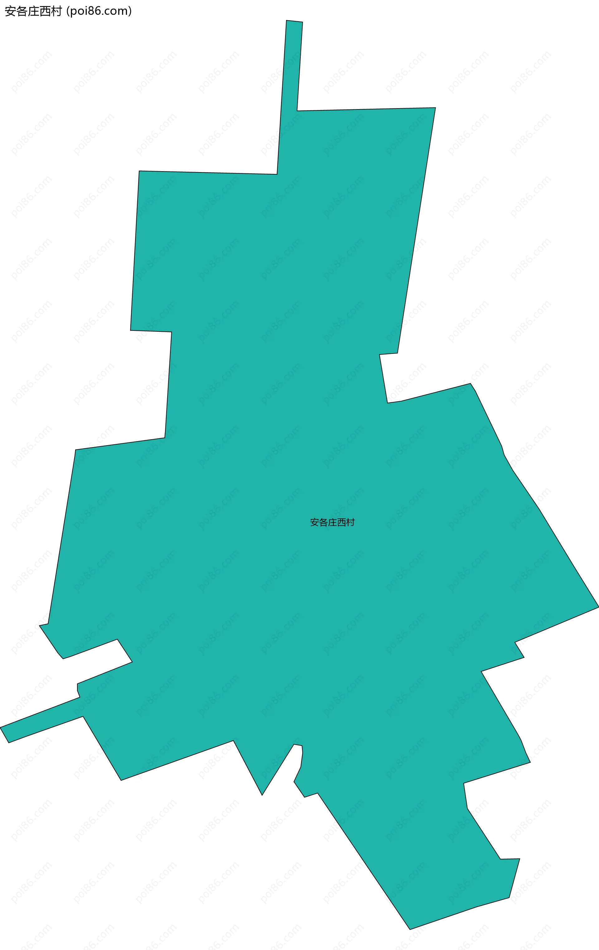安各庄西村边界地图