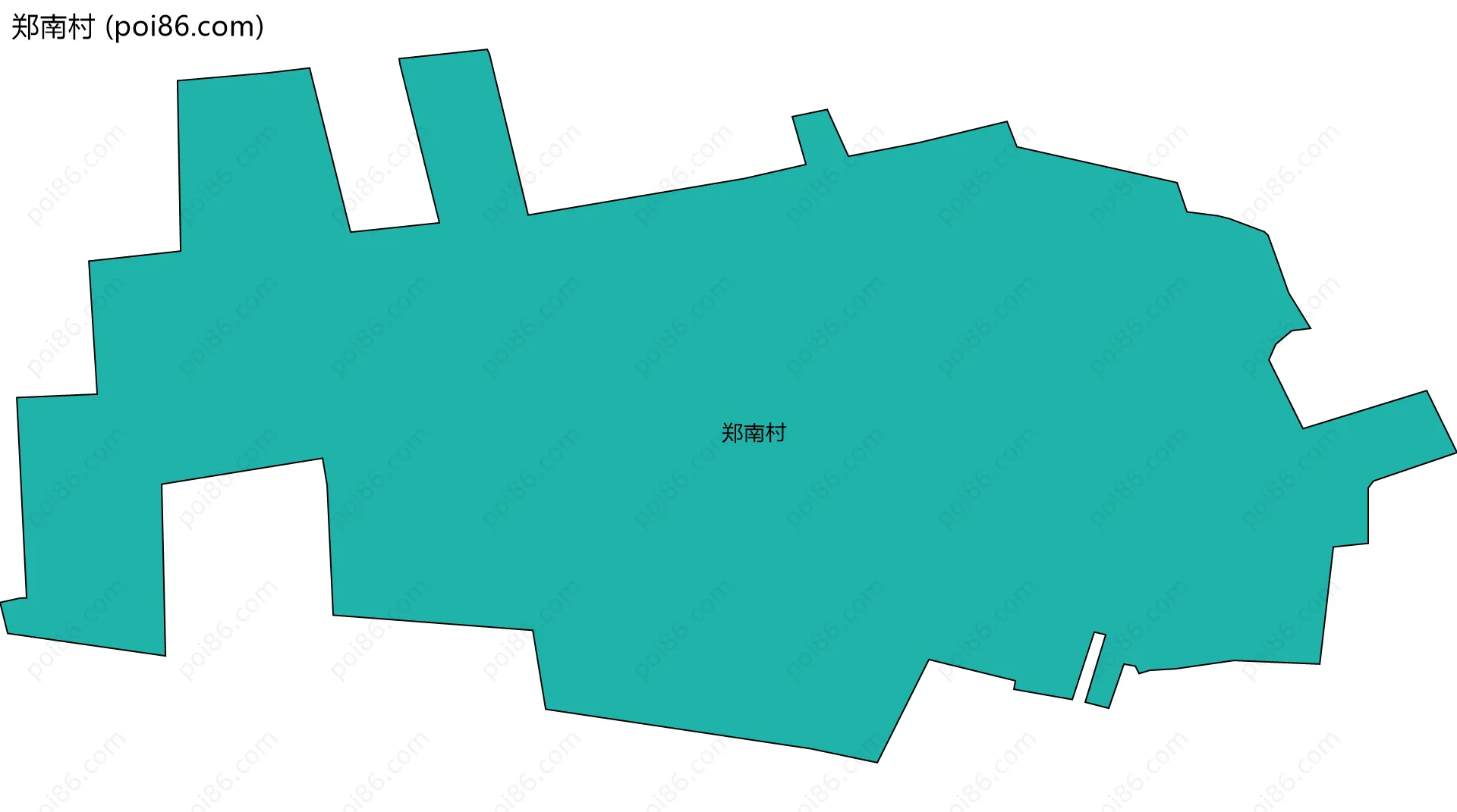 郑南村边界地图