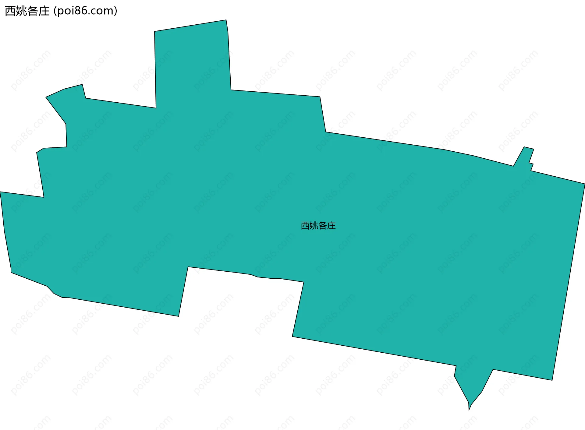 西姚各庄边界地图
