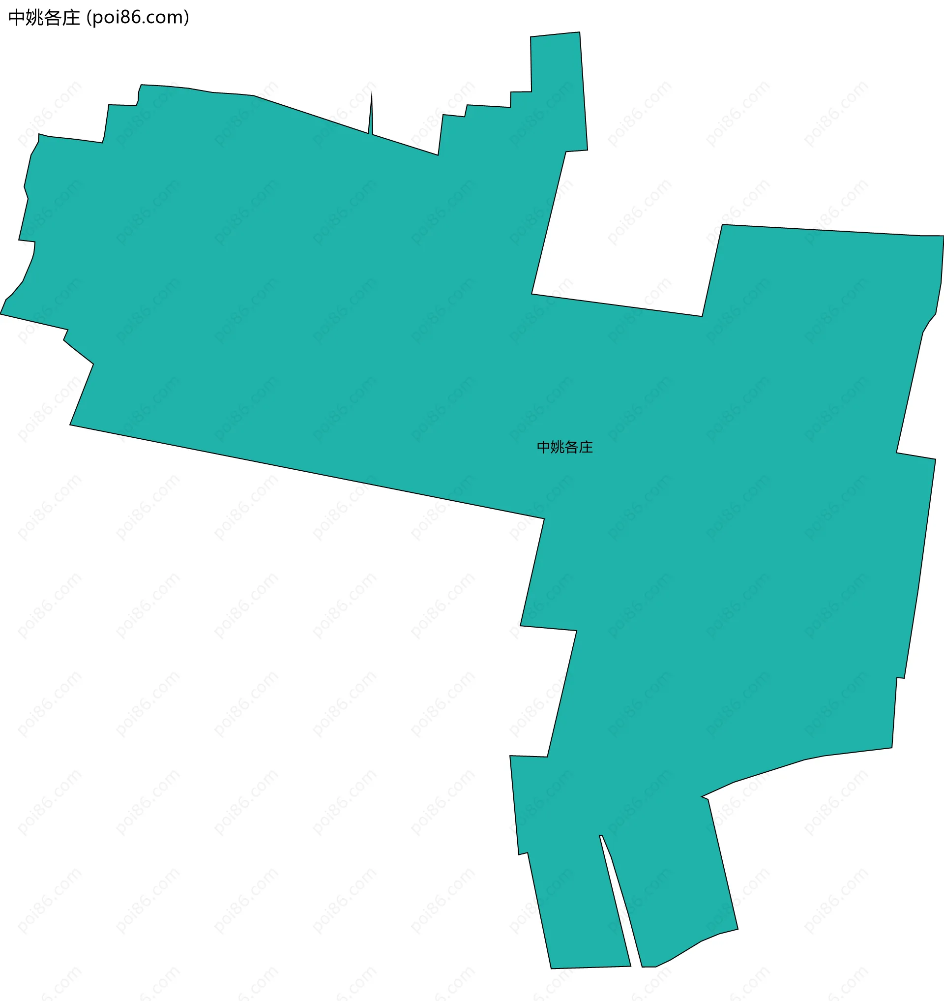 中姚各庄边界地图