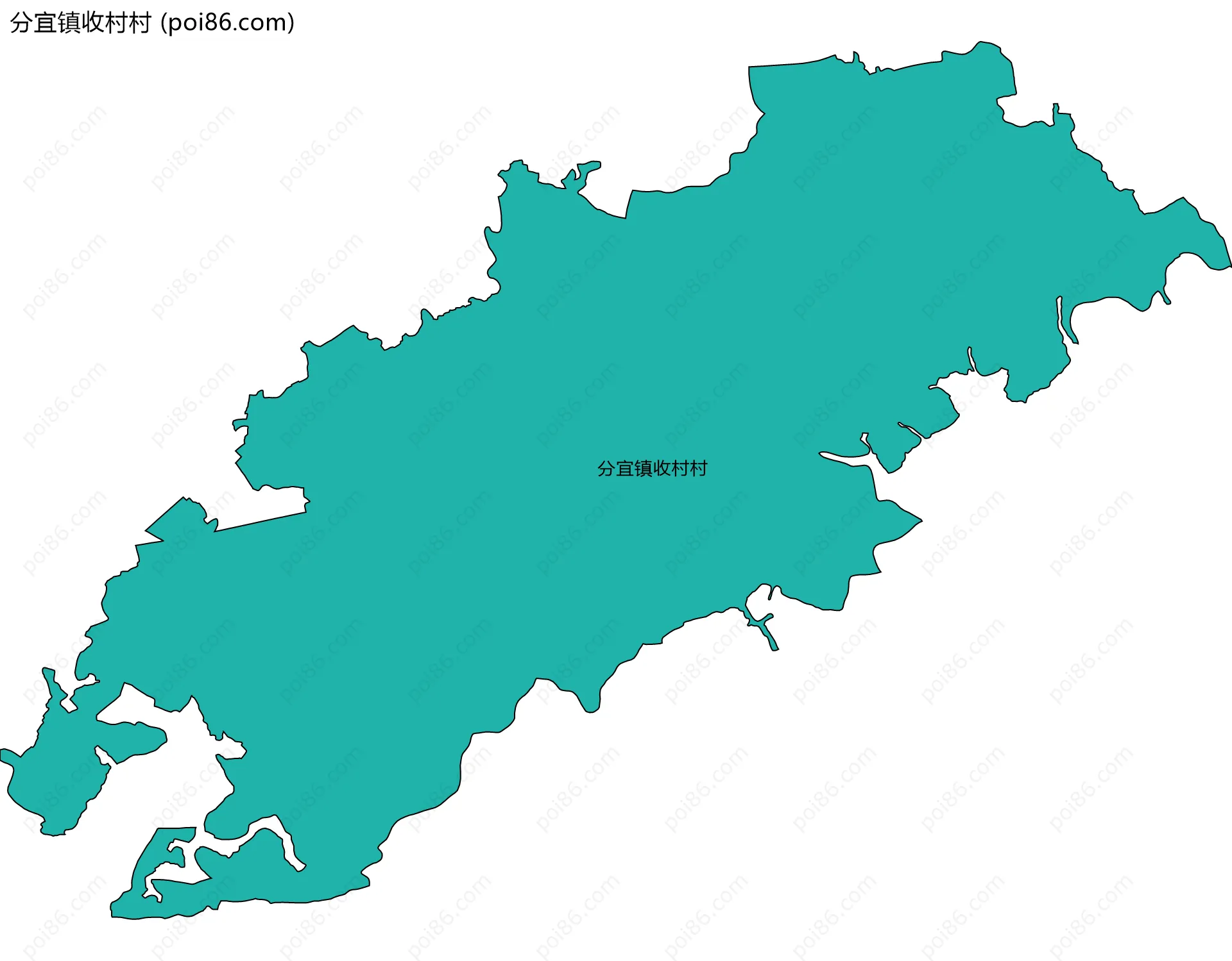 分宜镇收村村边界地图
