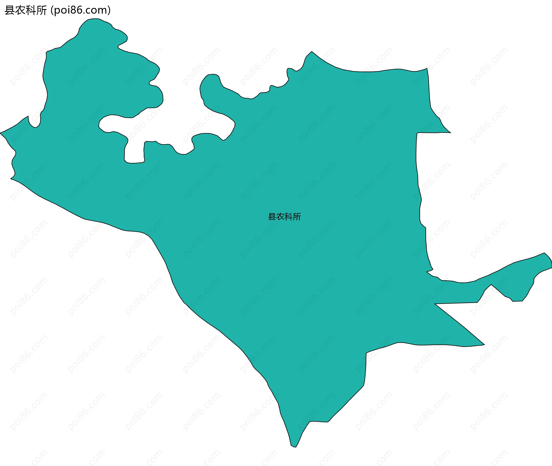 县农科所边界地图