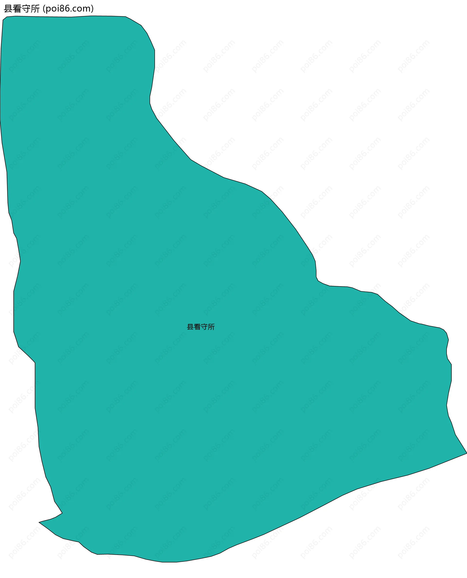 县看守所边界地图