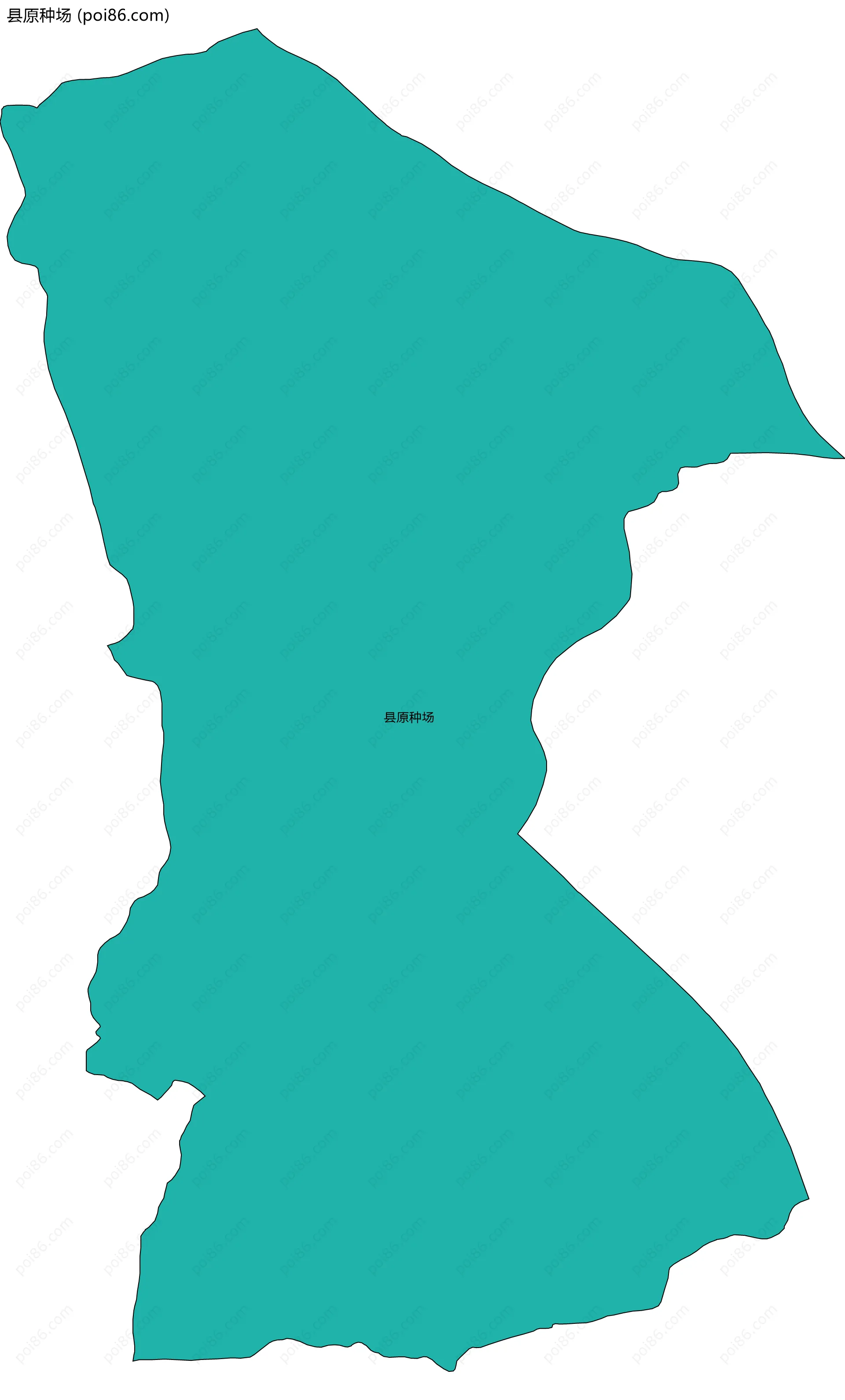 县原种场边界地图