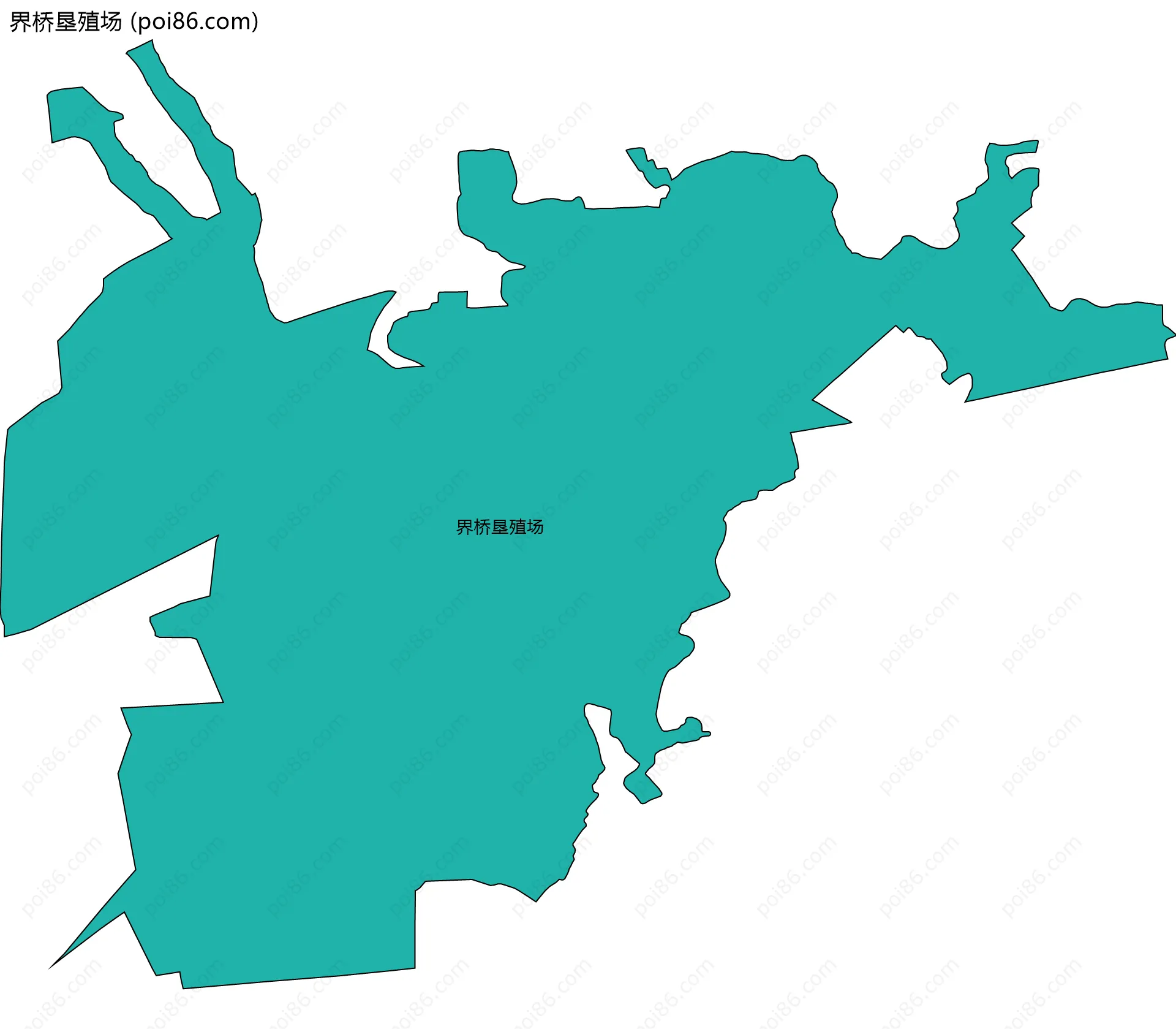 界桥垦殖场边界地图