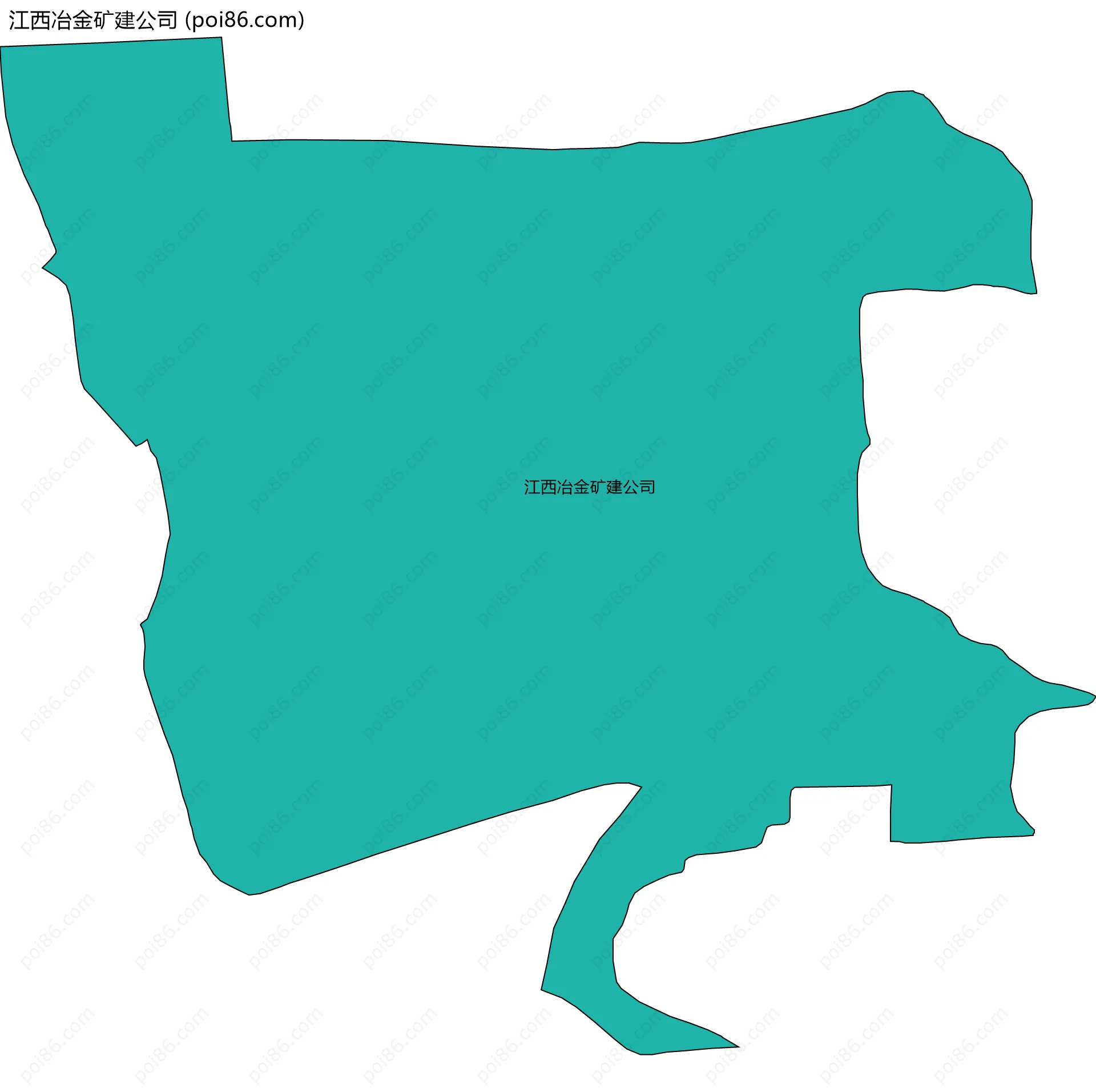 江西冶金矿建公司边界地图