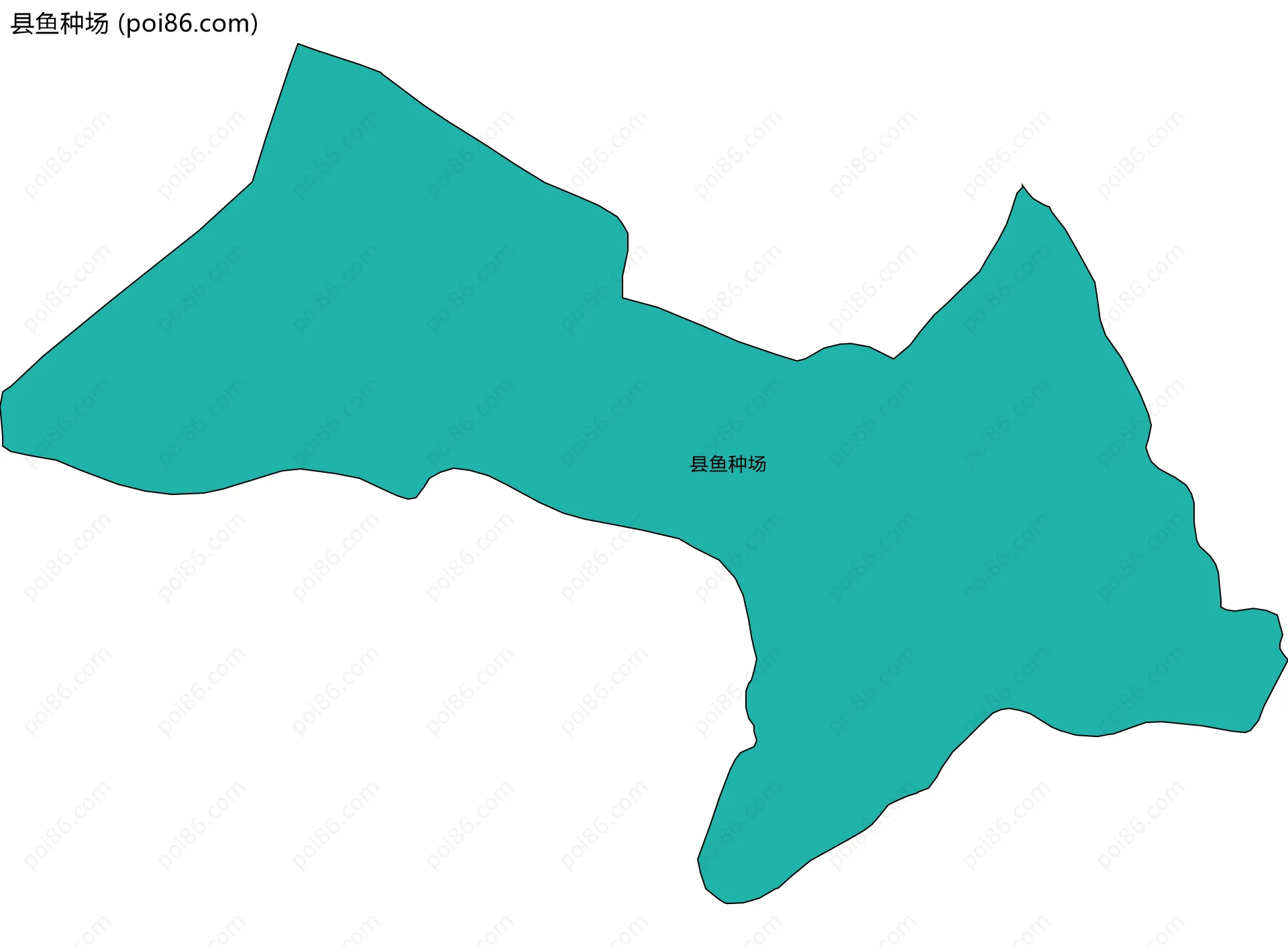 县鱼种场边界地图