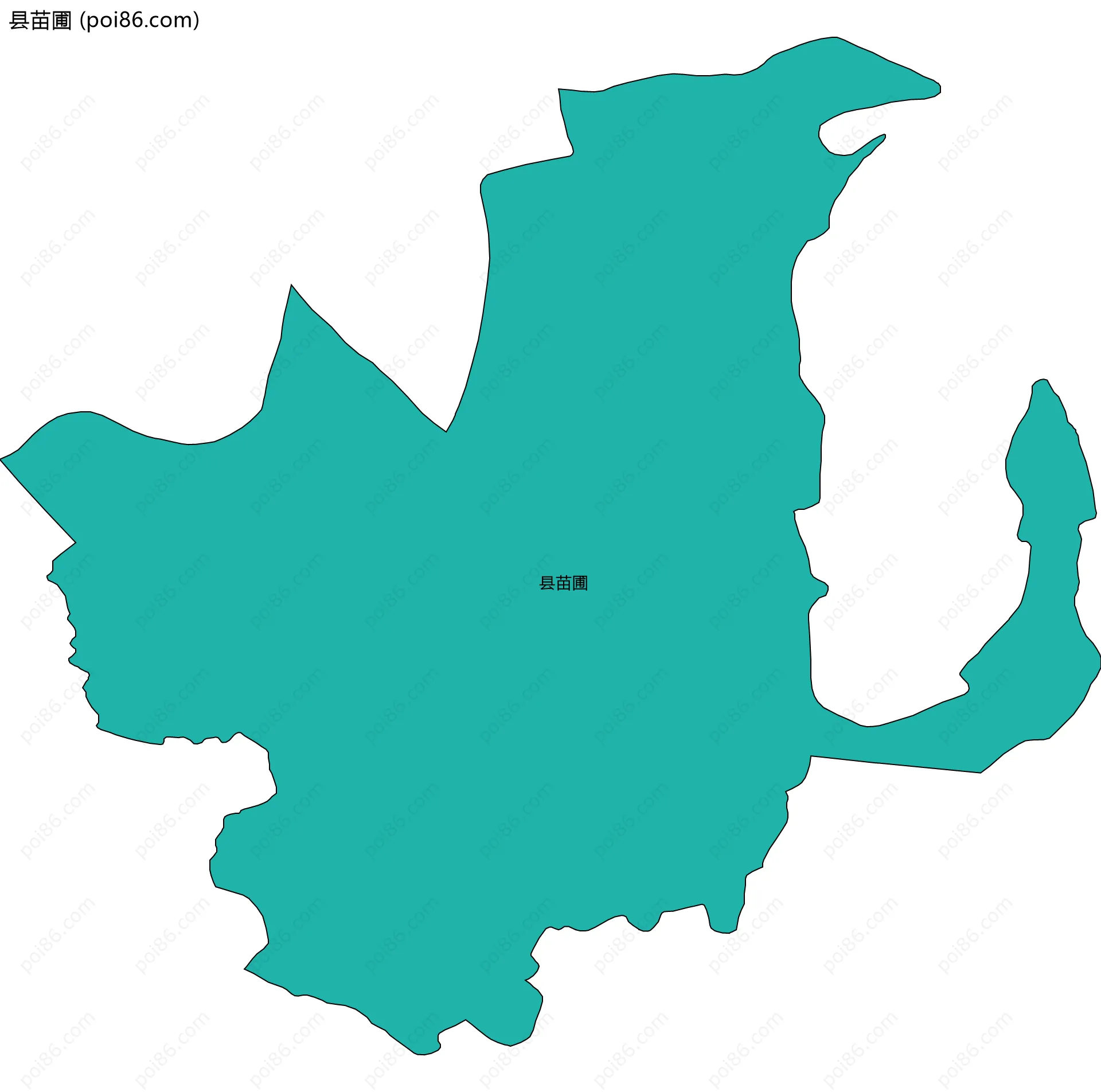 县苗圃边界地图