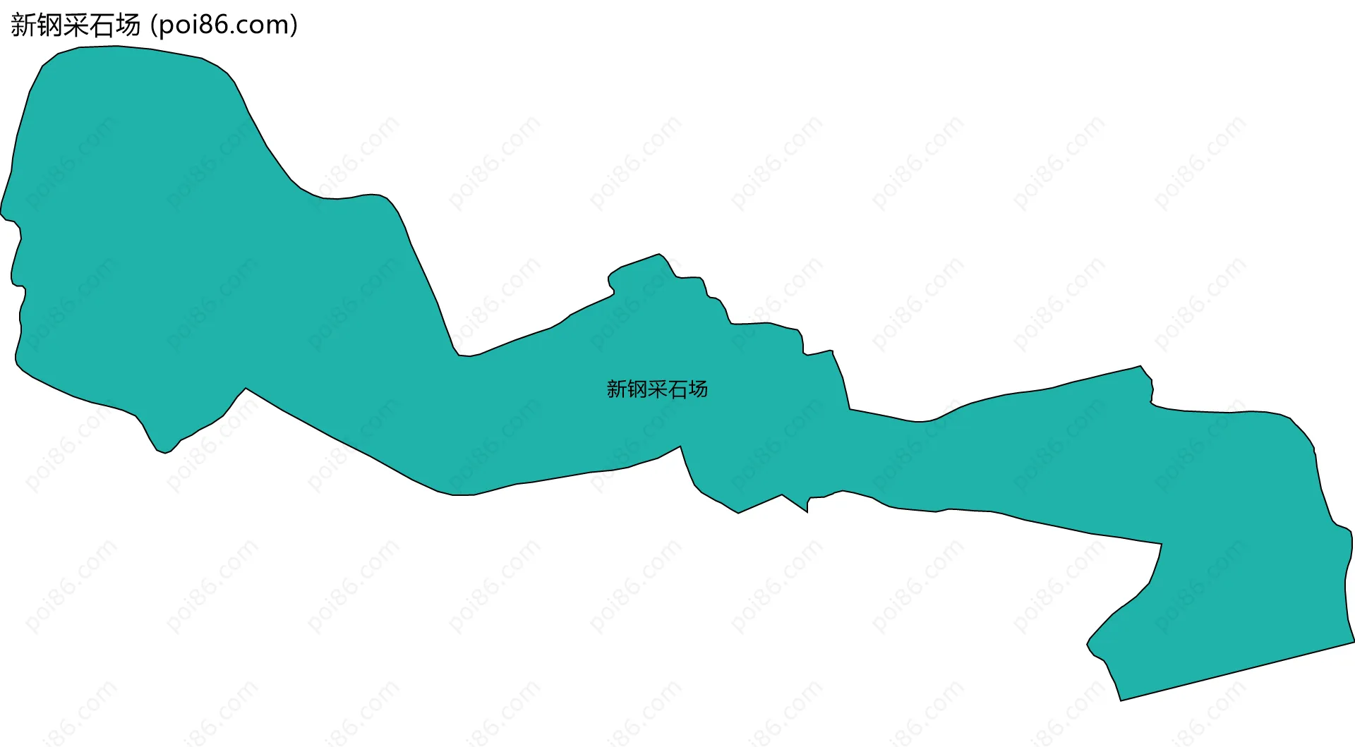 新钢采石场边界地图