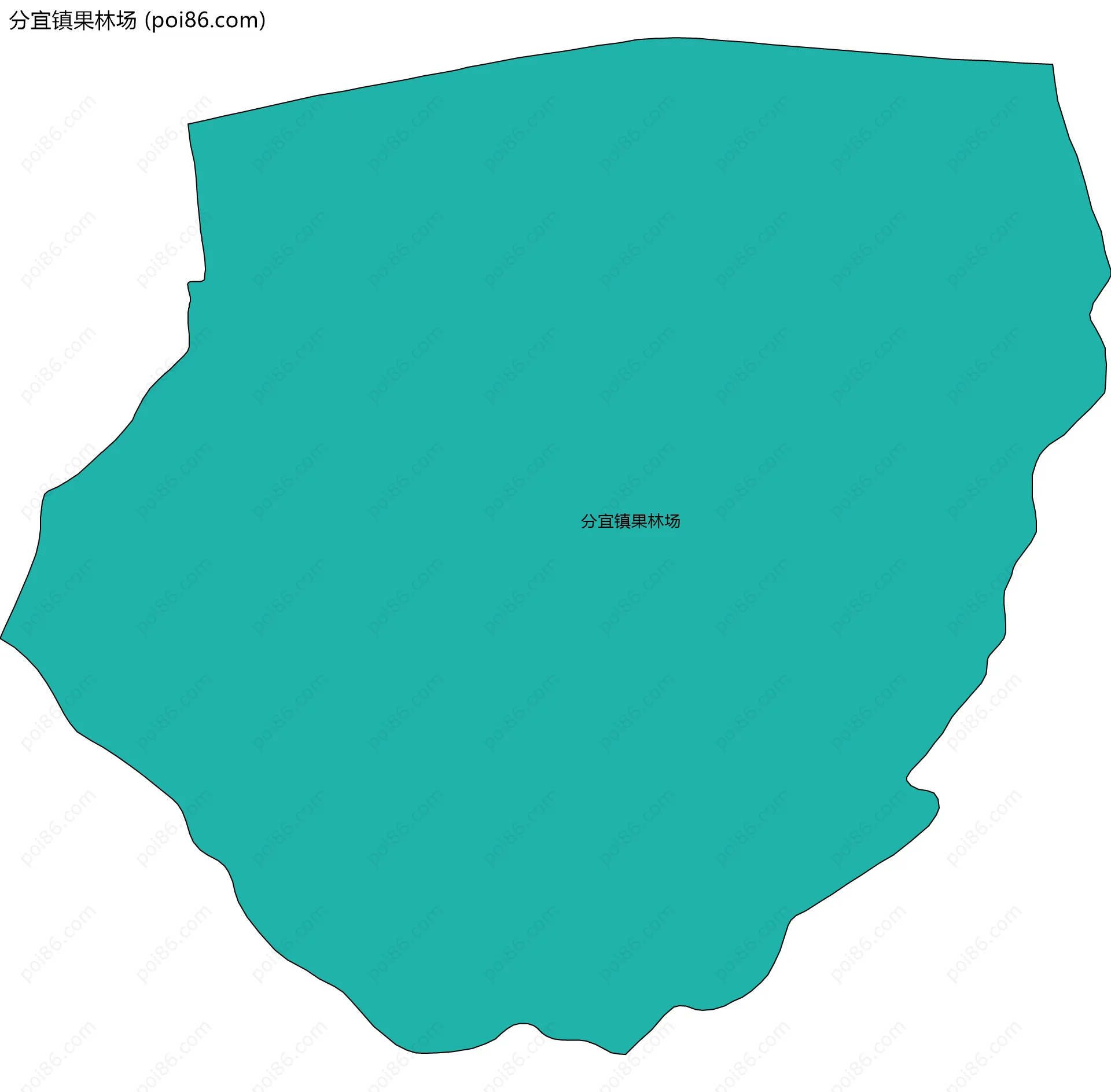 分宜镇果林场边界地图