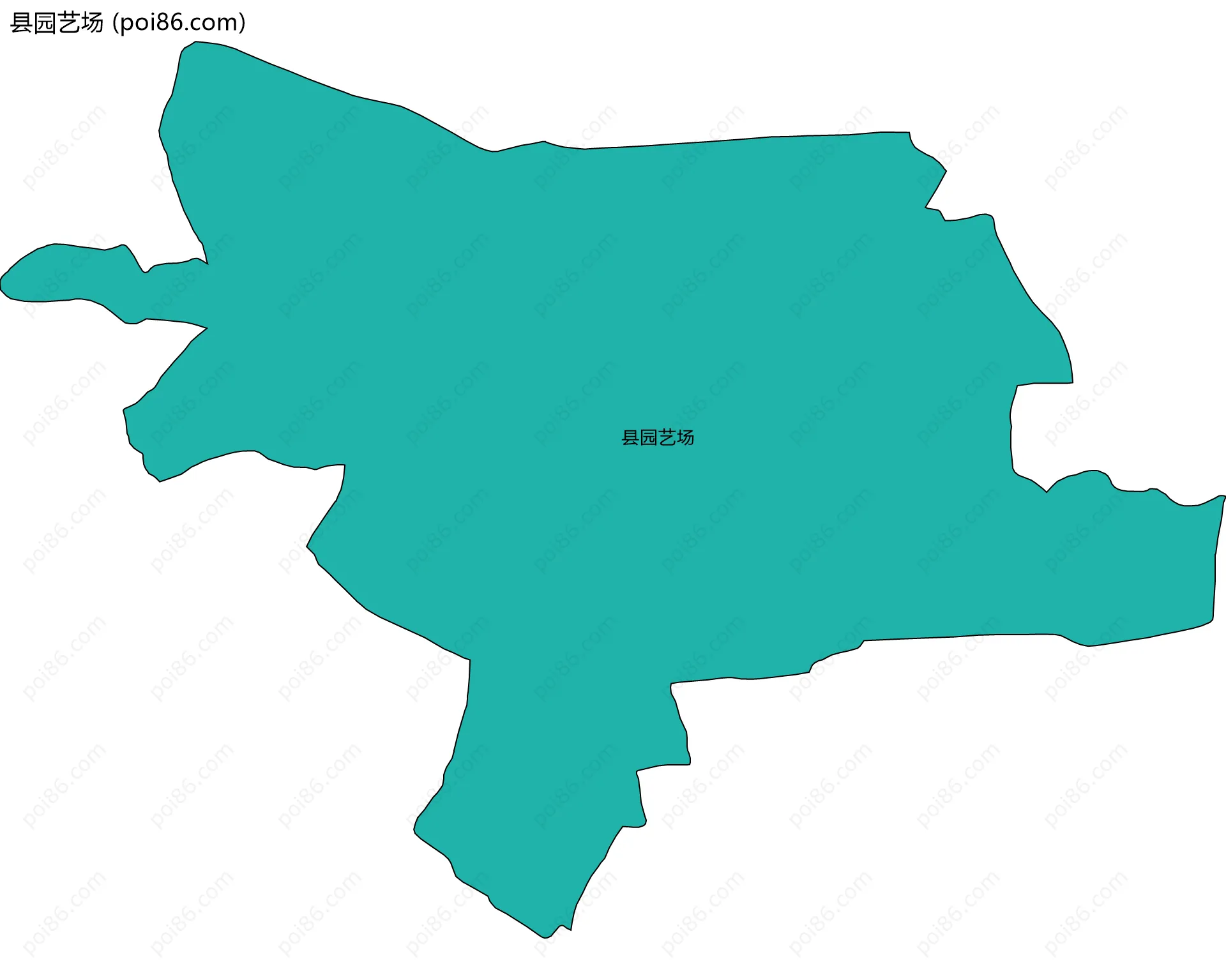 县园艺场边界地图