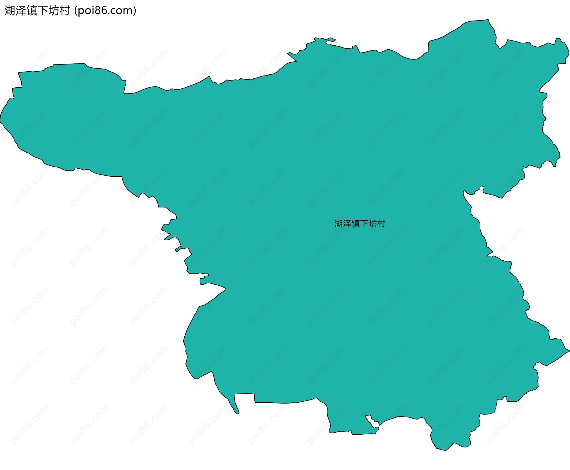 湖泽镇下坊村边界地图