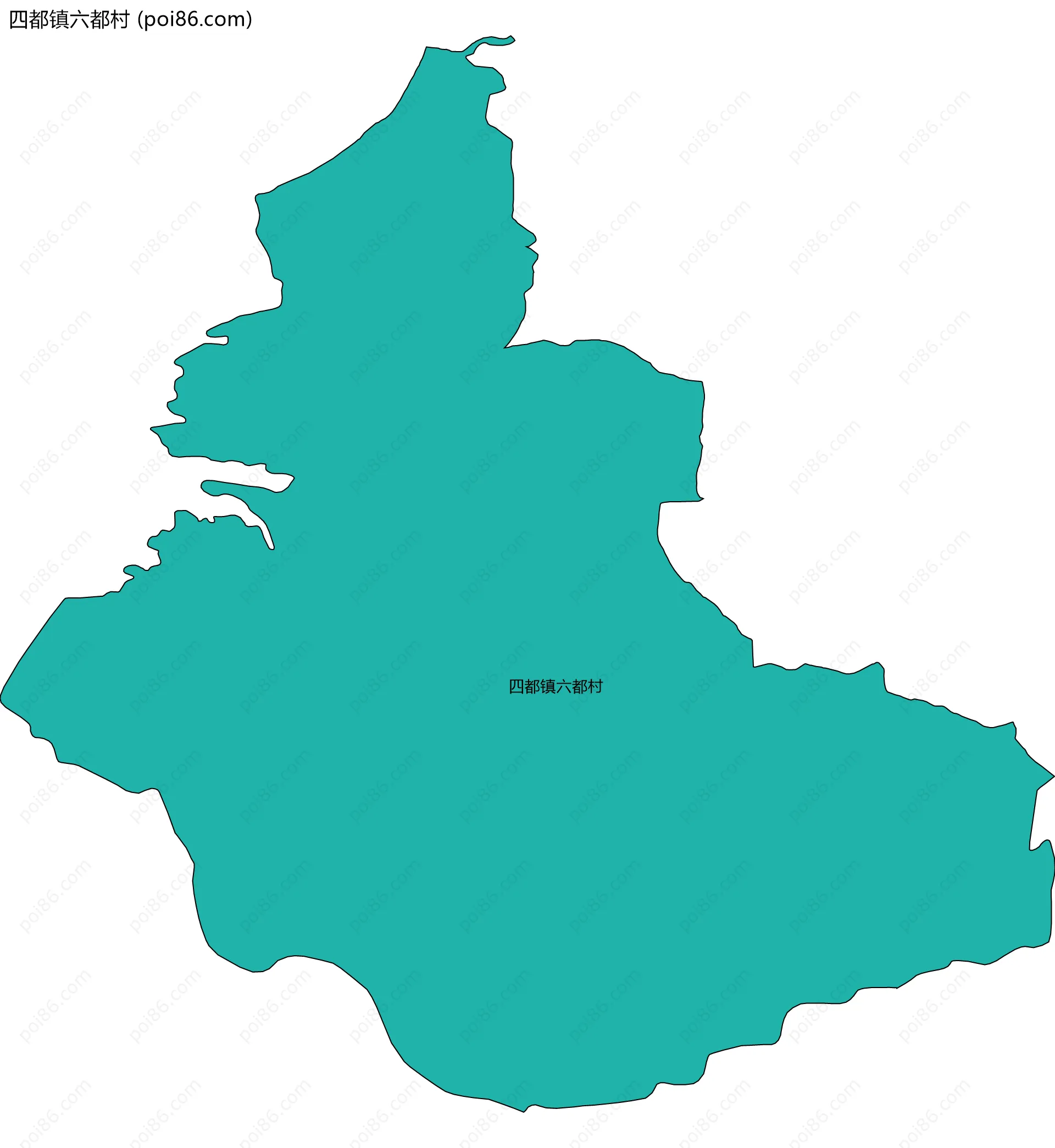 四都镇六都村边界地图