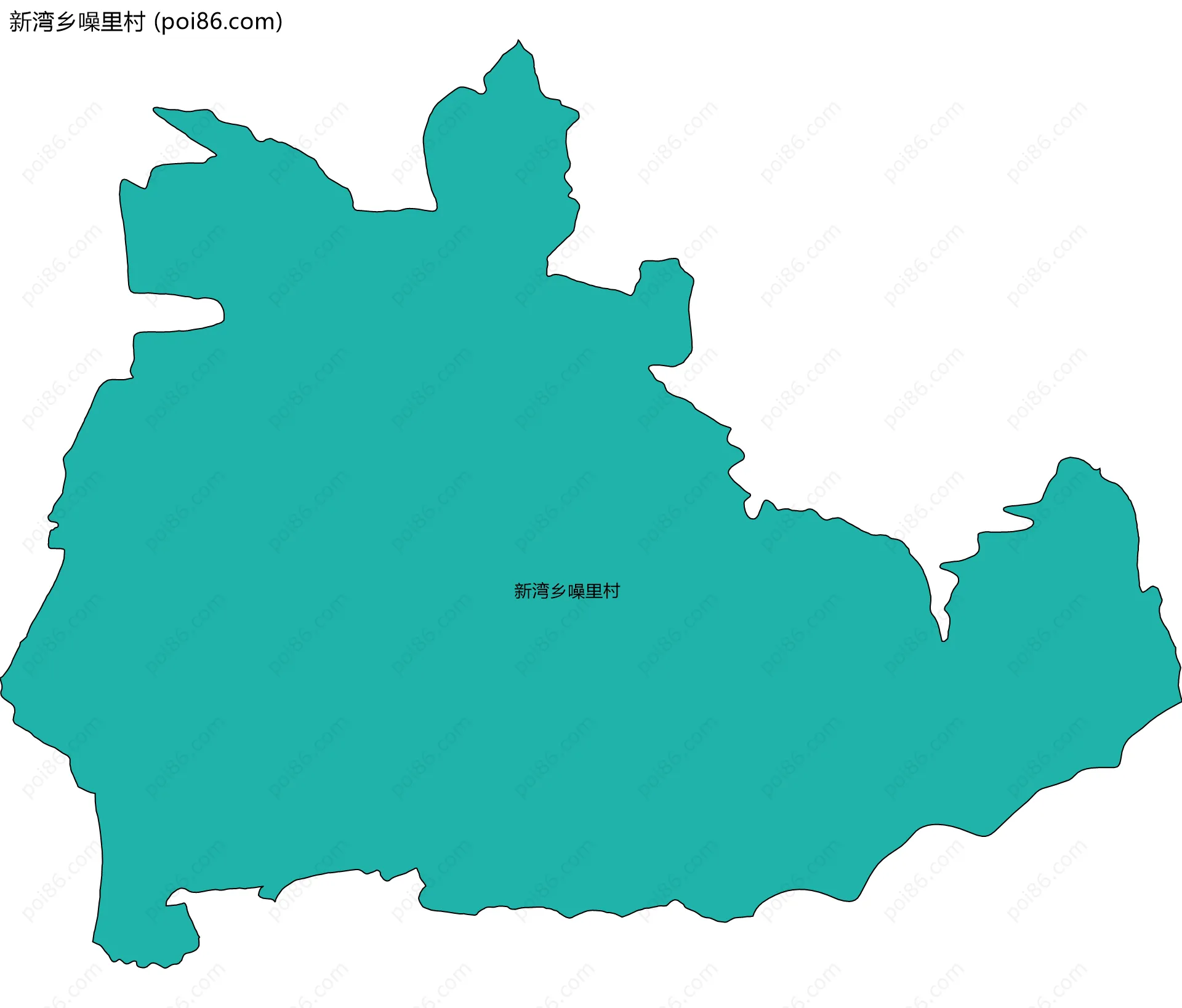 新湾乡噪里村边界地图