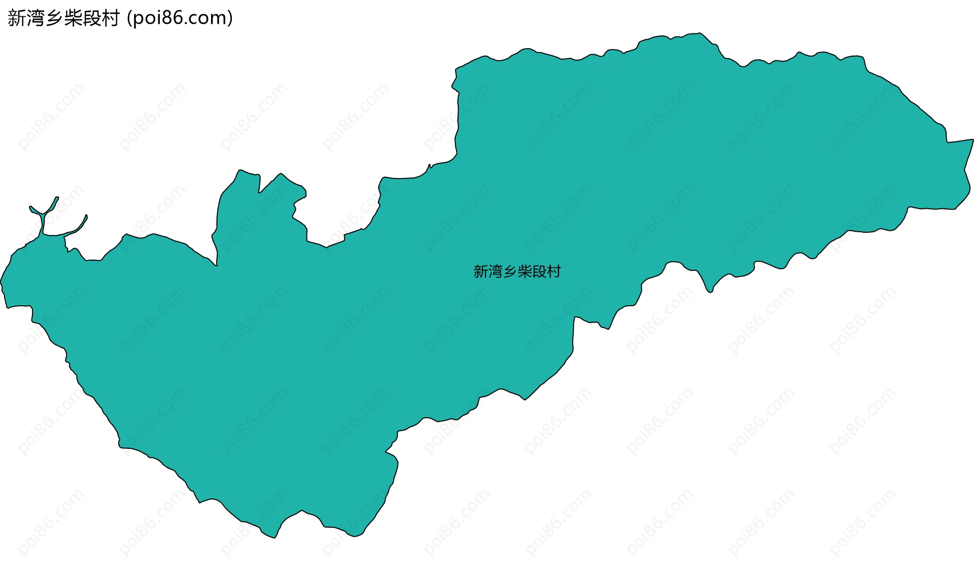 新湾乡柴段村边界地图