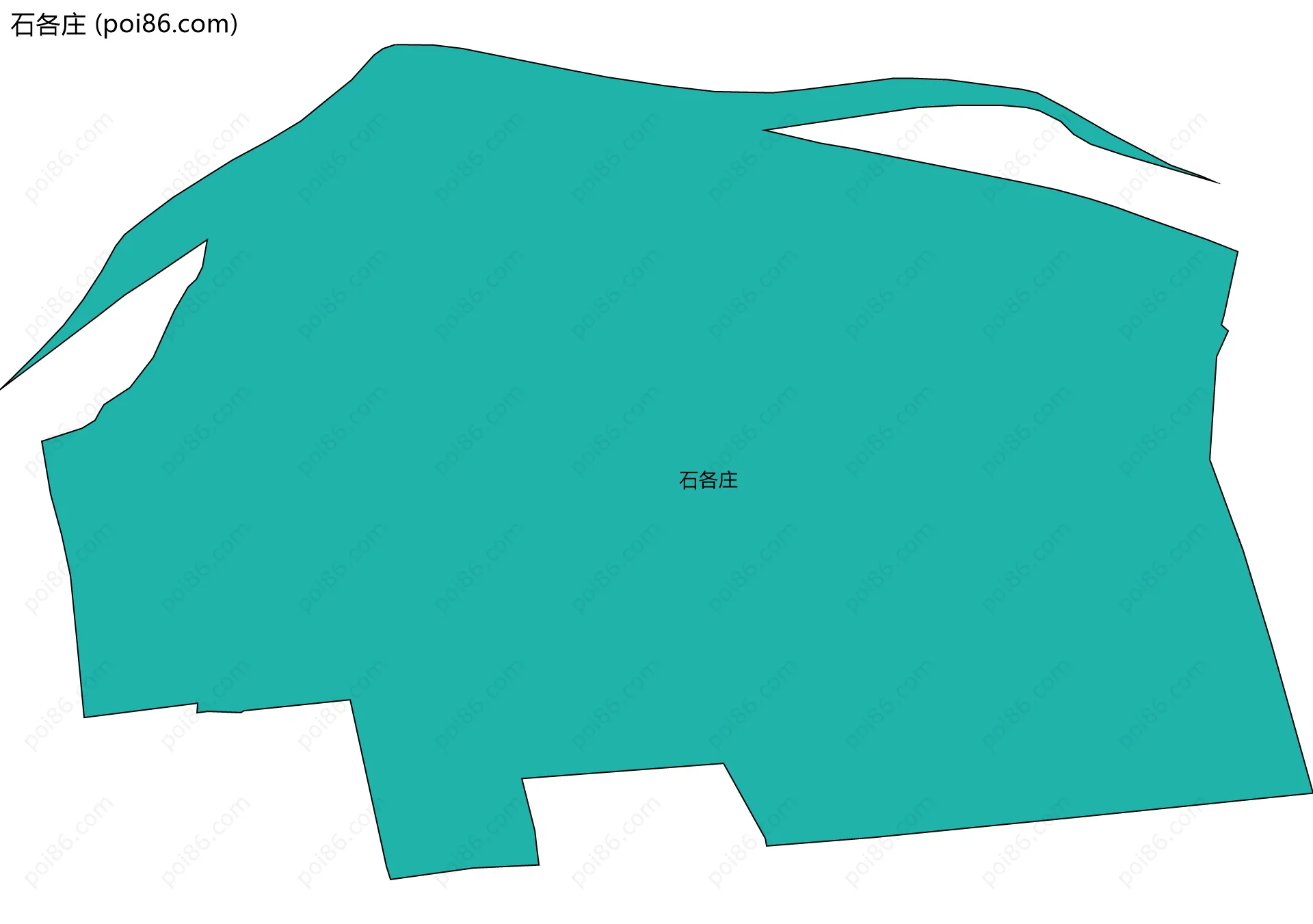 石各庄边界地图