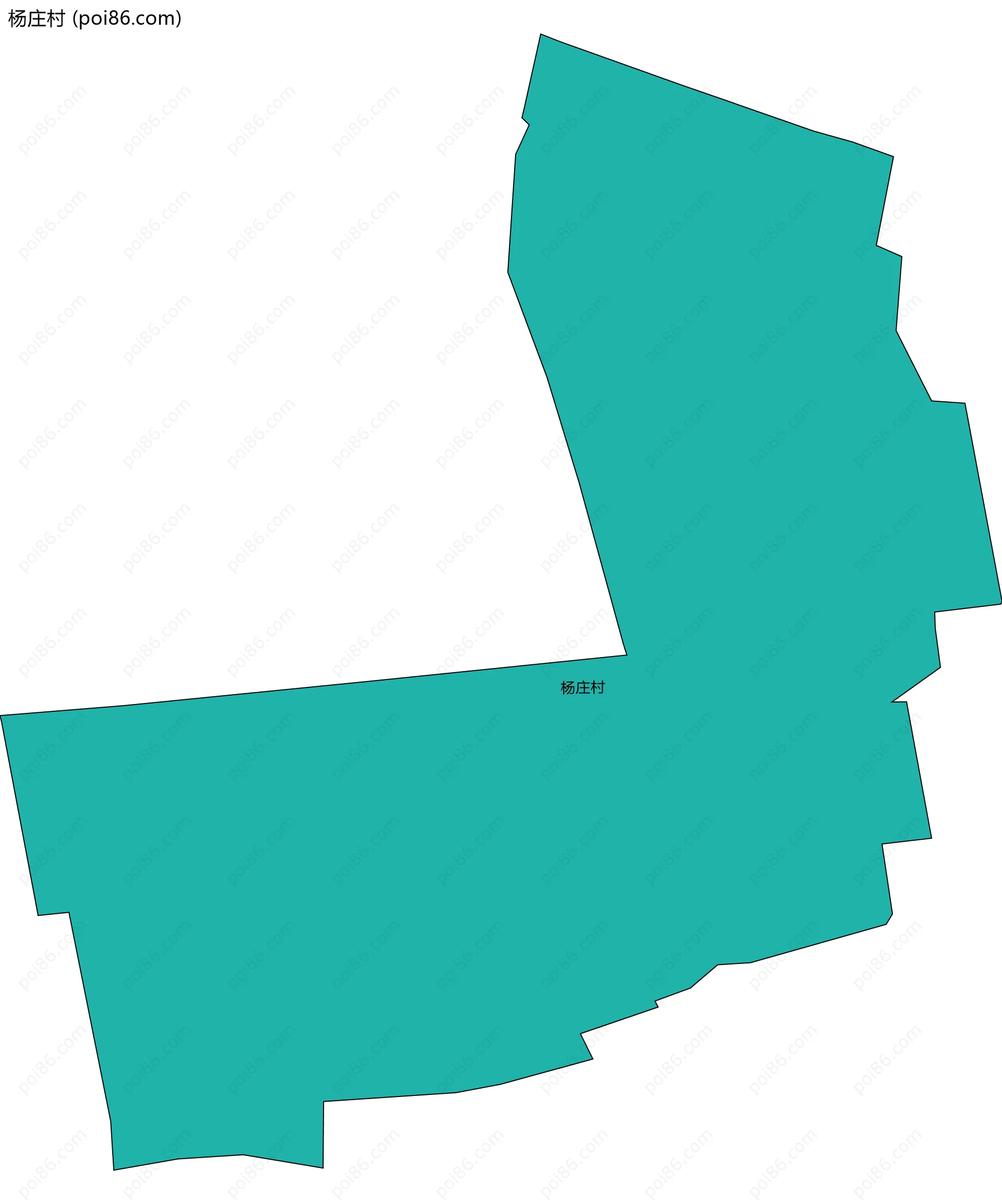 杨庄村边界地图