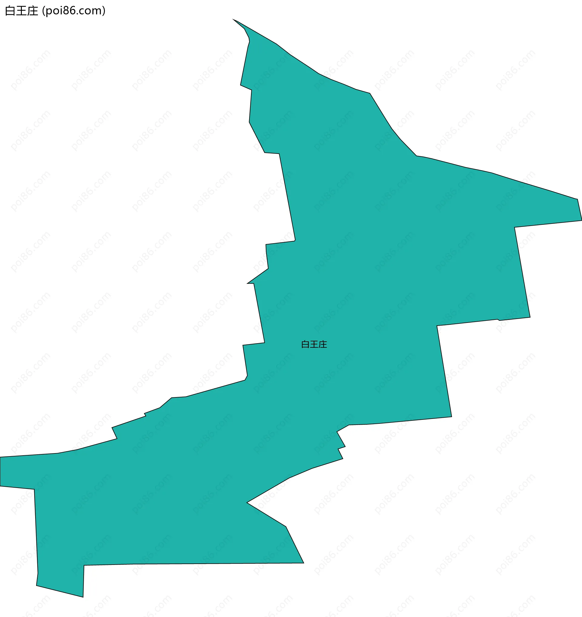 白王庄边界地图