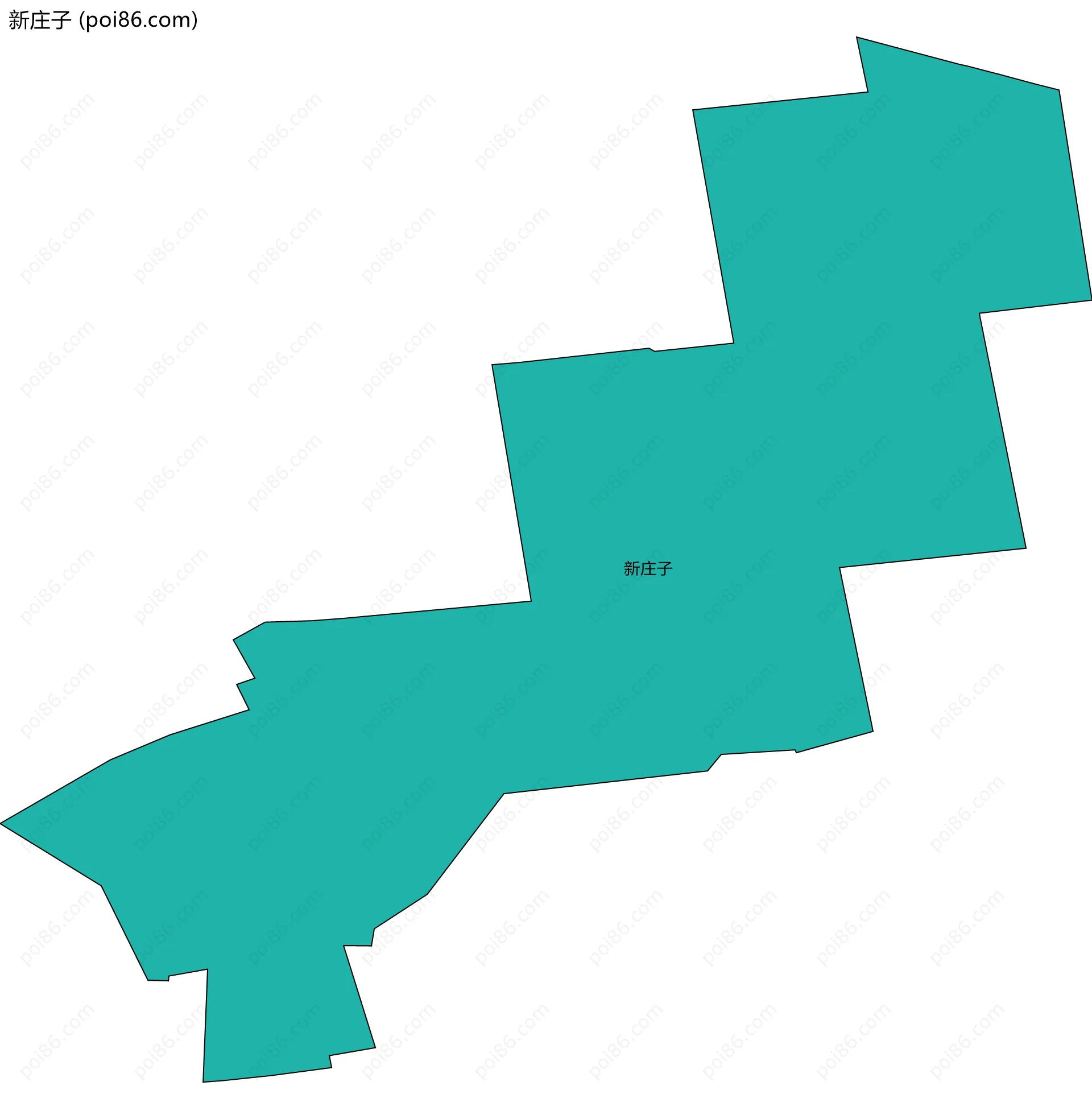 新庄子边界地图