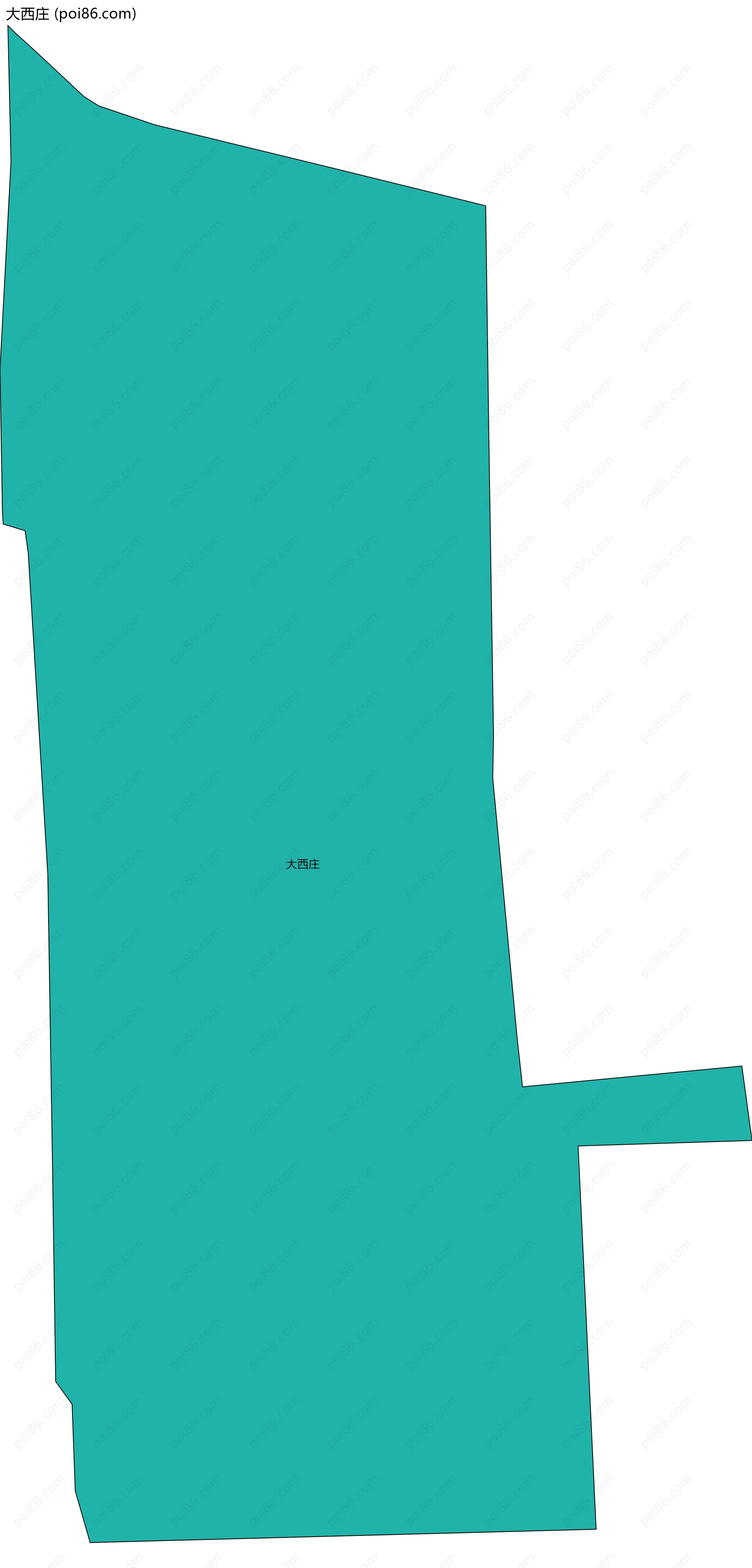 大西庄边界地图