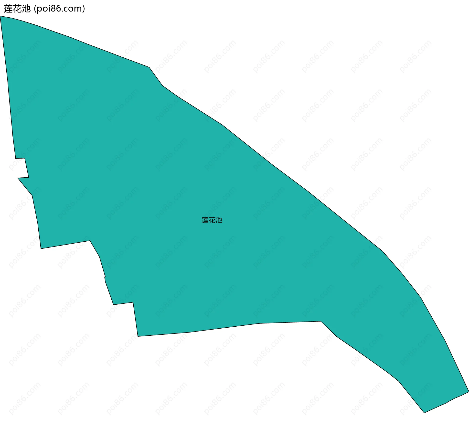 莲花池边界地图