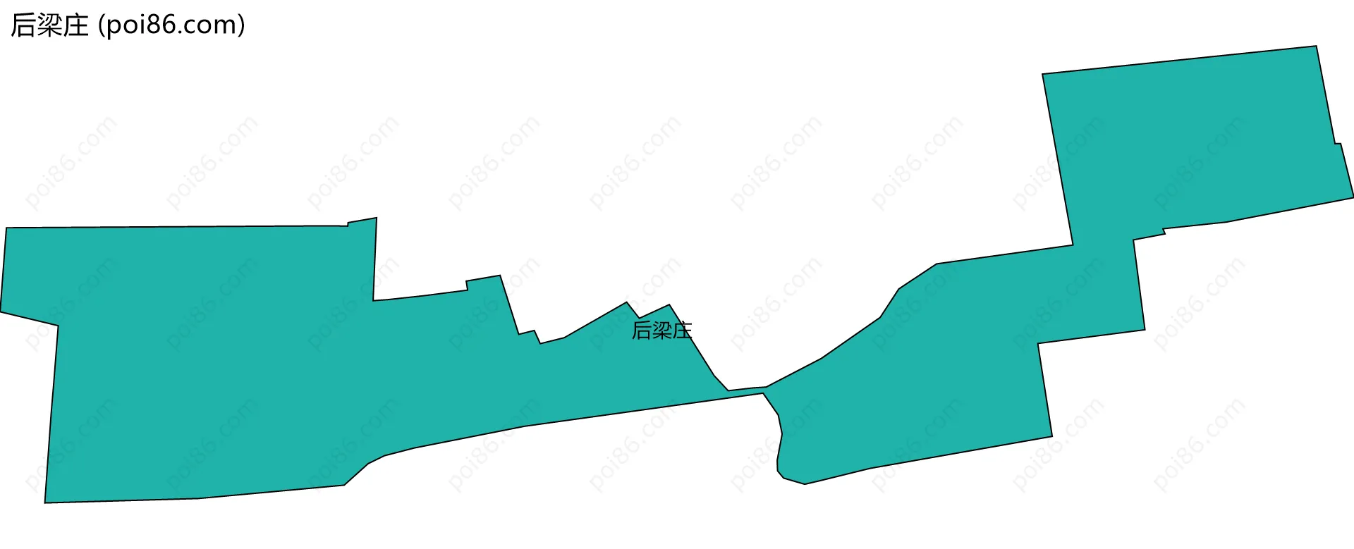 后梁庄边界地图
