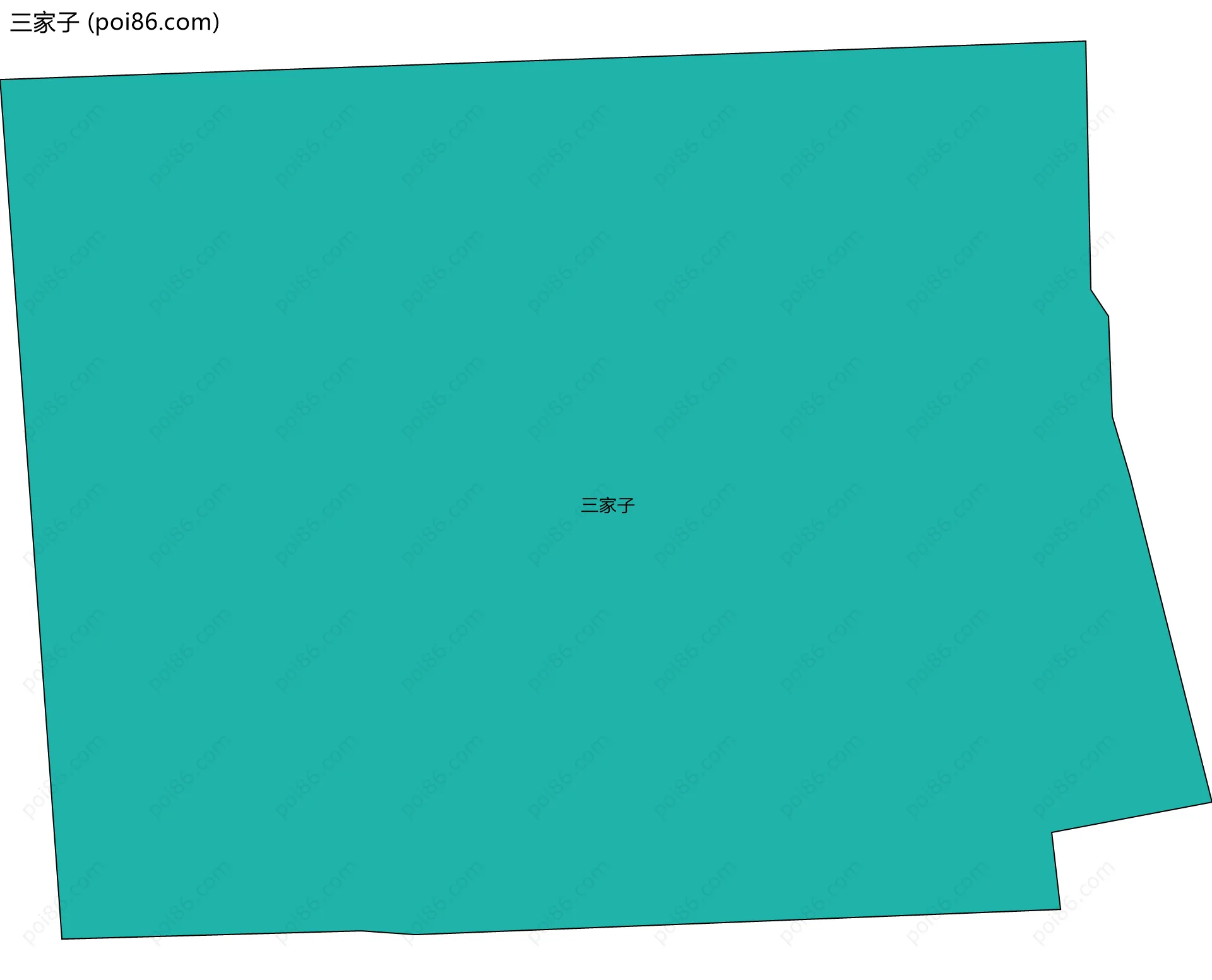 三家子边界地图