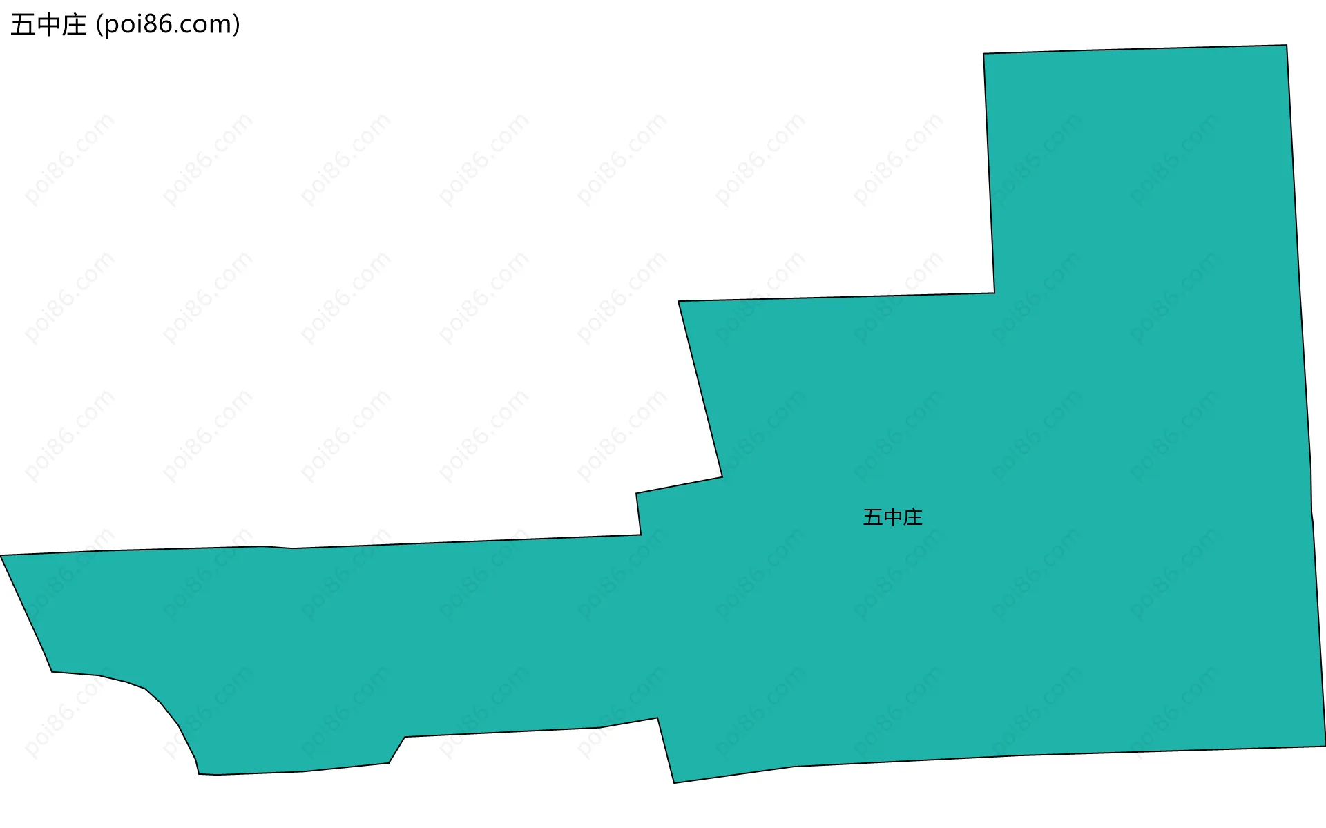 五中庄边界地图