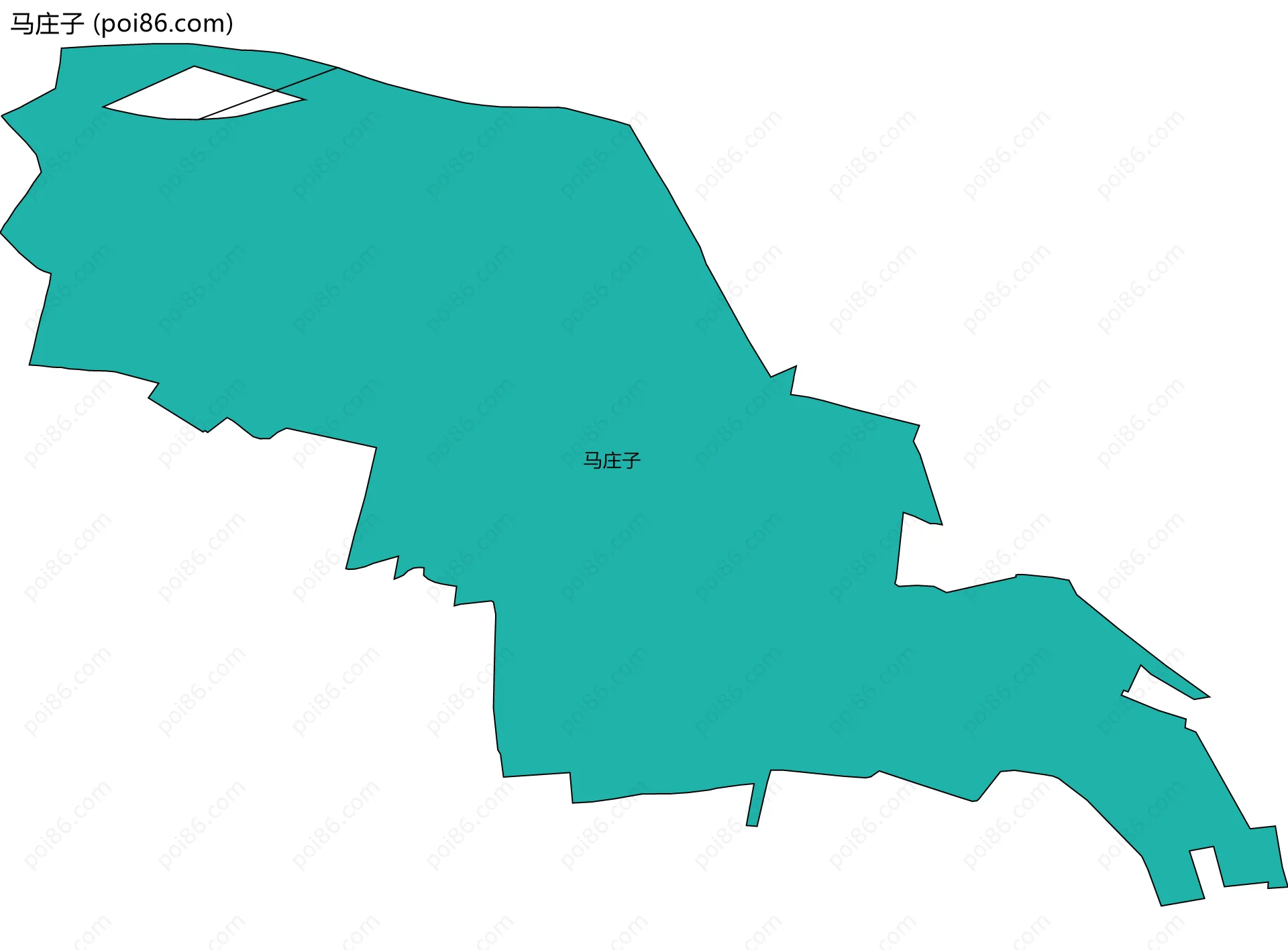 马庄子边界地图