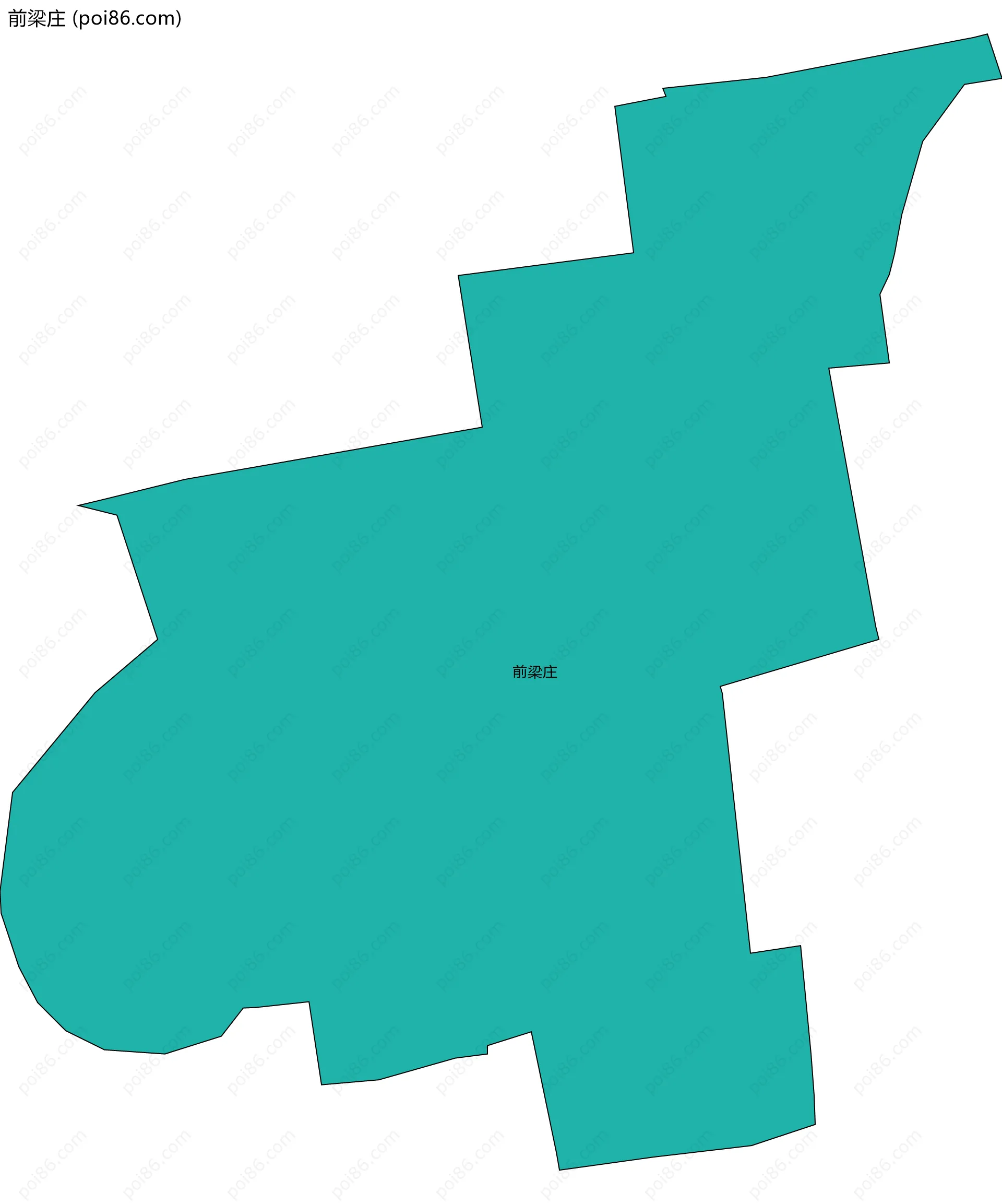 前梁庄边界地图