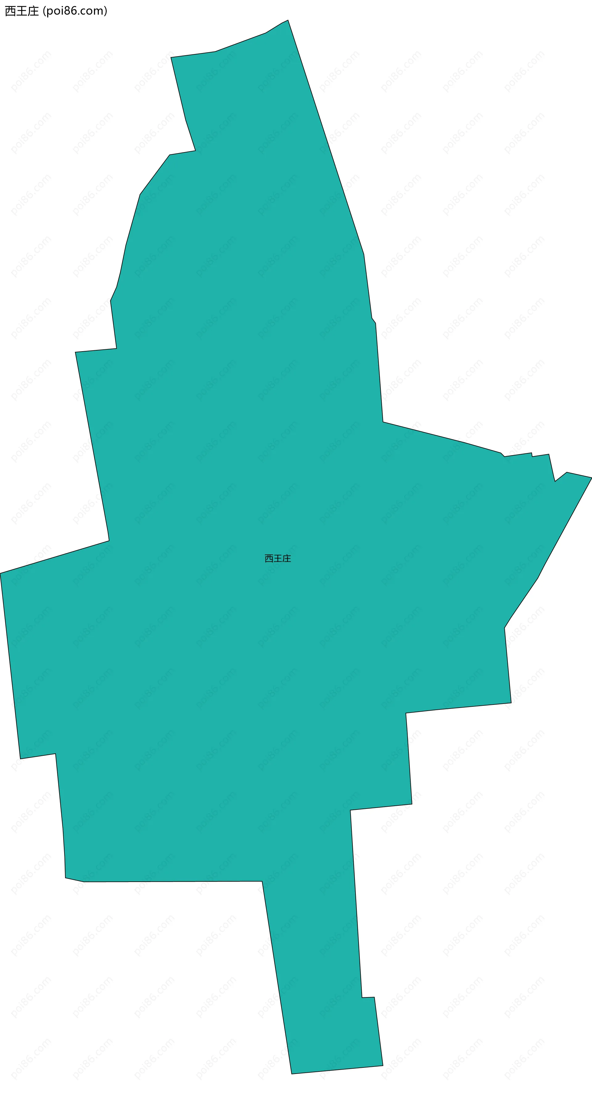 西王庄边界地图